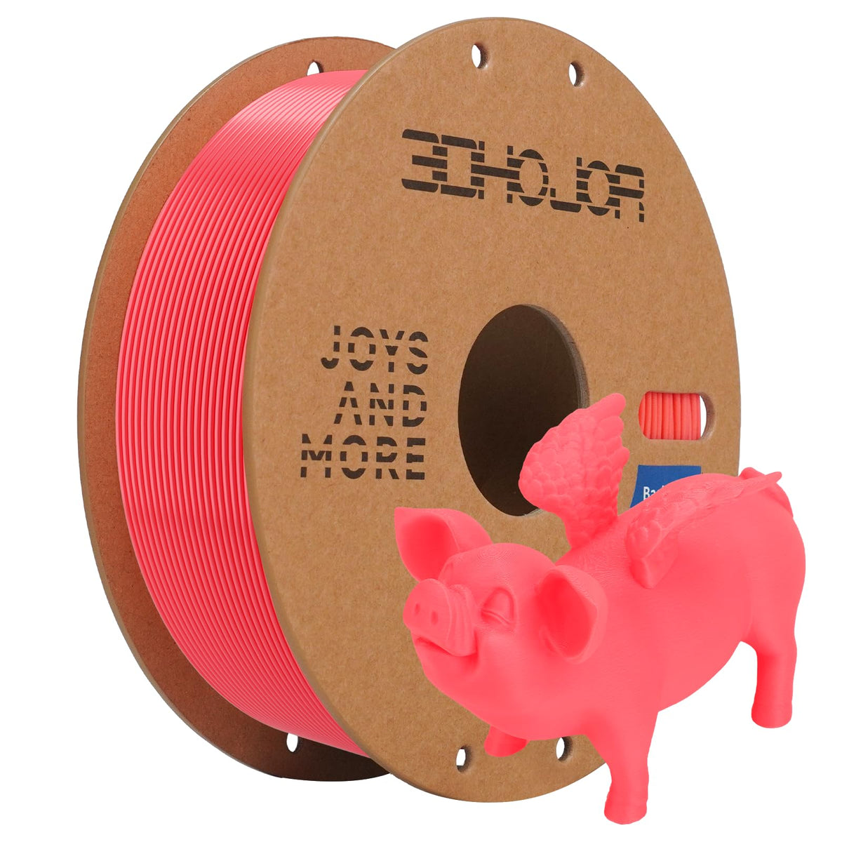 3DHoJor Basic PETG Filament 1.75mm 1kg*2 Bundle for 3D Printers-2Pack Black