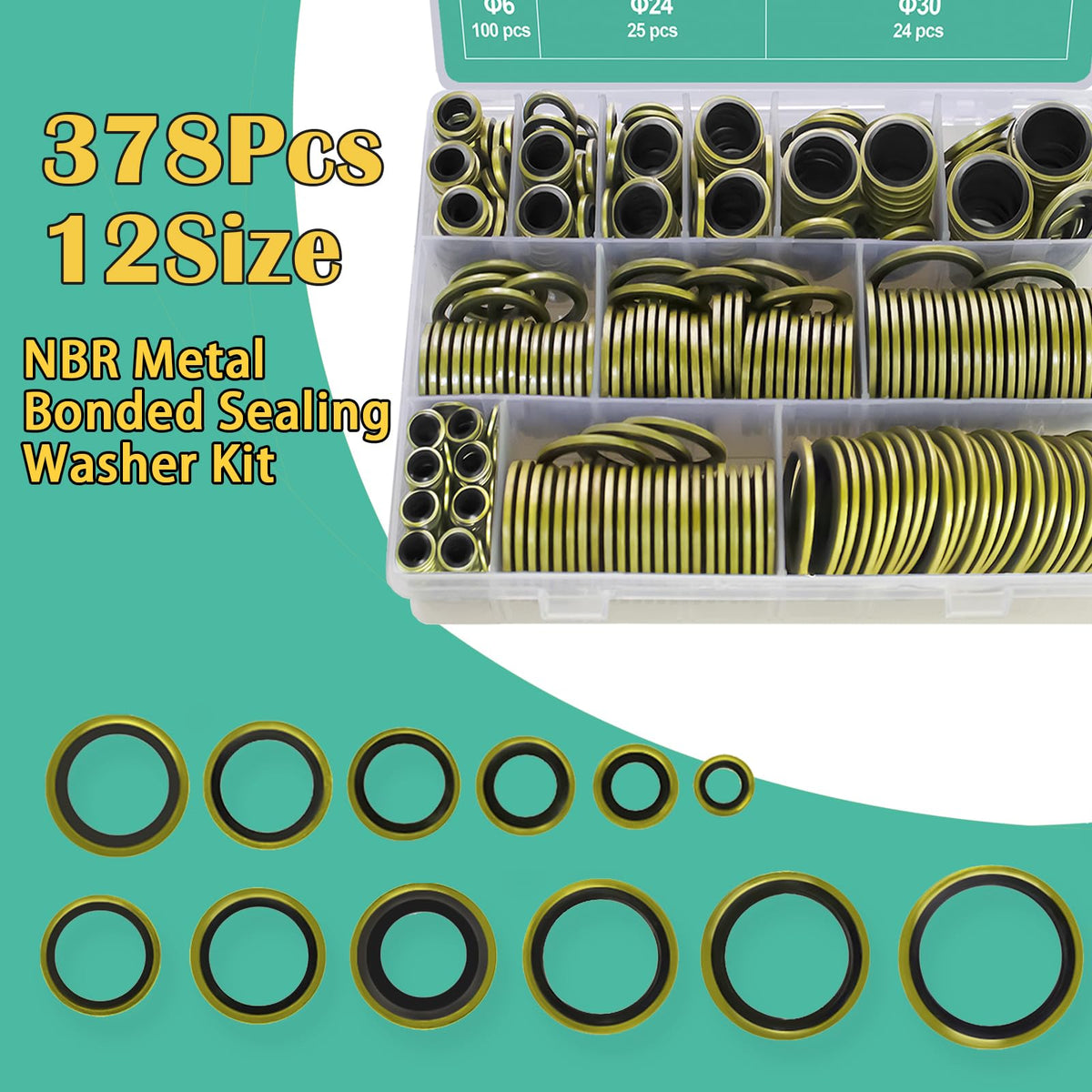 XBVV 20 Sizes O Rings O Rings Rubber Assorted Seal Kit