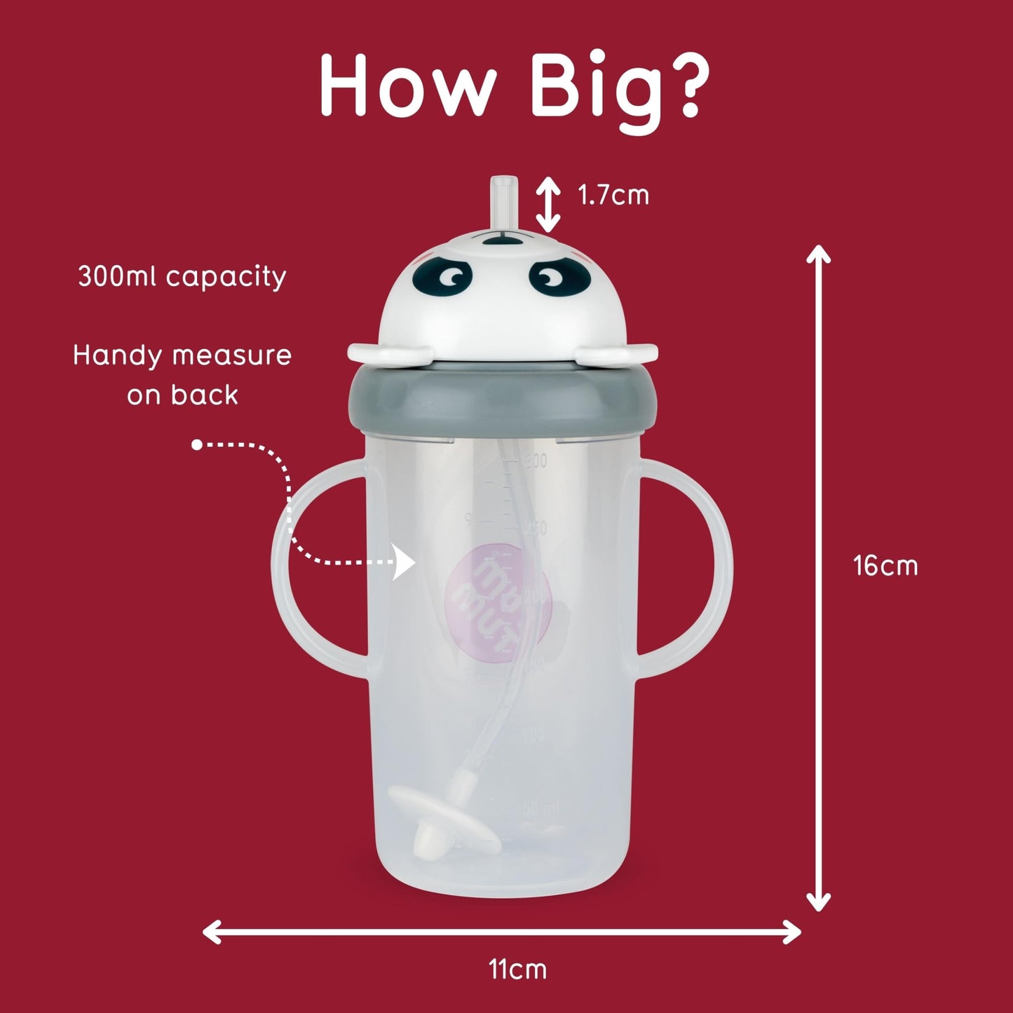 TUM TUM Tippy Up Free Flow Sippy Cup (No Valve), Sippy Cup for Toddlers, 200ml, BPA Free (Betsy Bear S3)