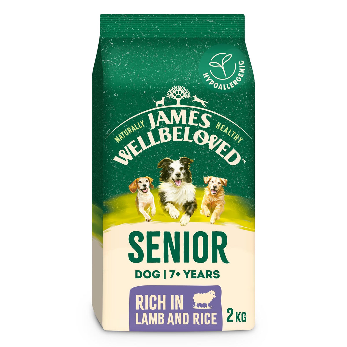James Wellbeloved Dog Senior Hypoallergenic Dry Food Turkey and Rice 2 kg