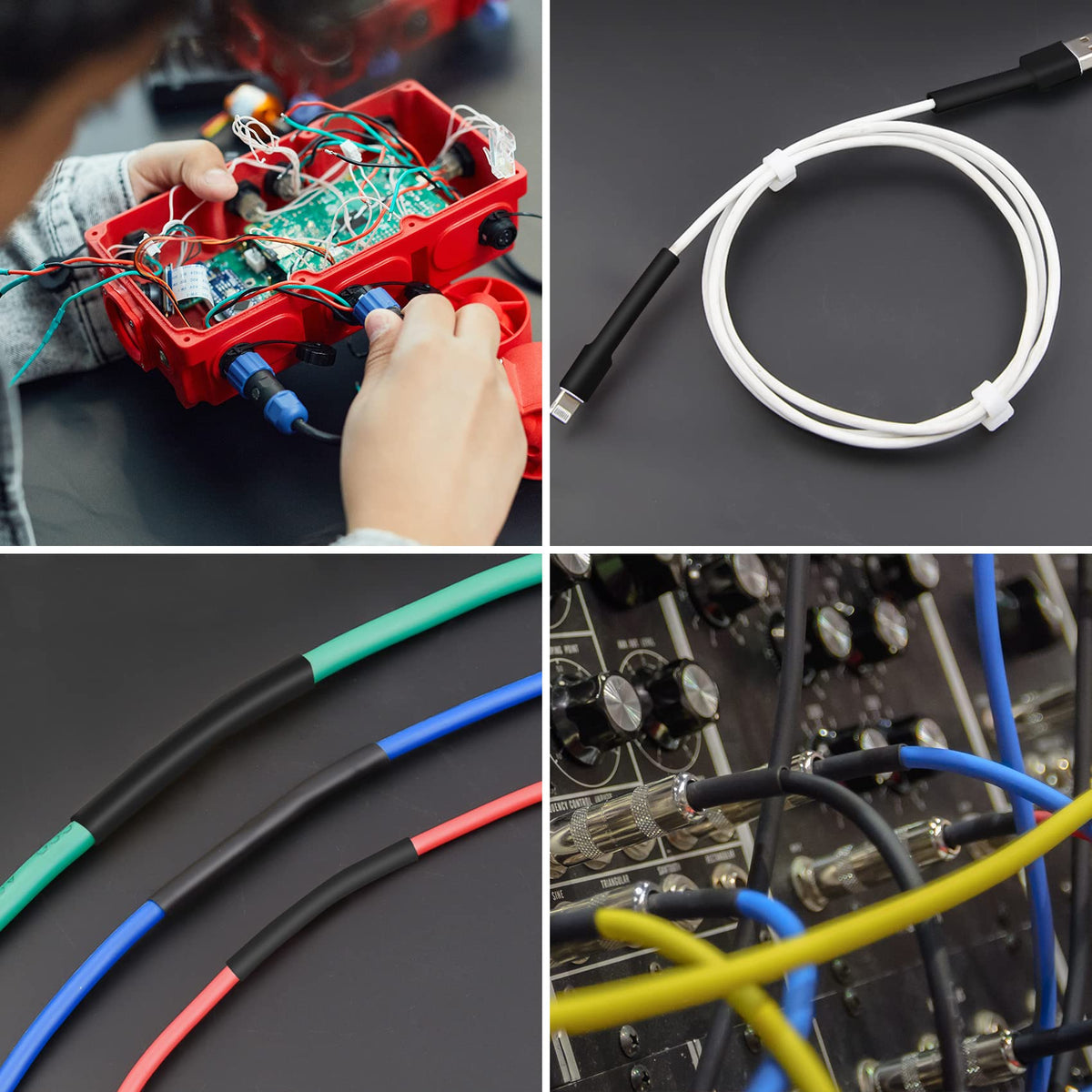 ASHINER Clear Heat Shrink Tubing Kit - 580Pcs EVA Material in 11 Sizes - Ideal for Electrical Insulation, Repairs, and Wire Connectors with User-Friendly Design and Storage Case