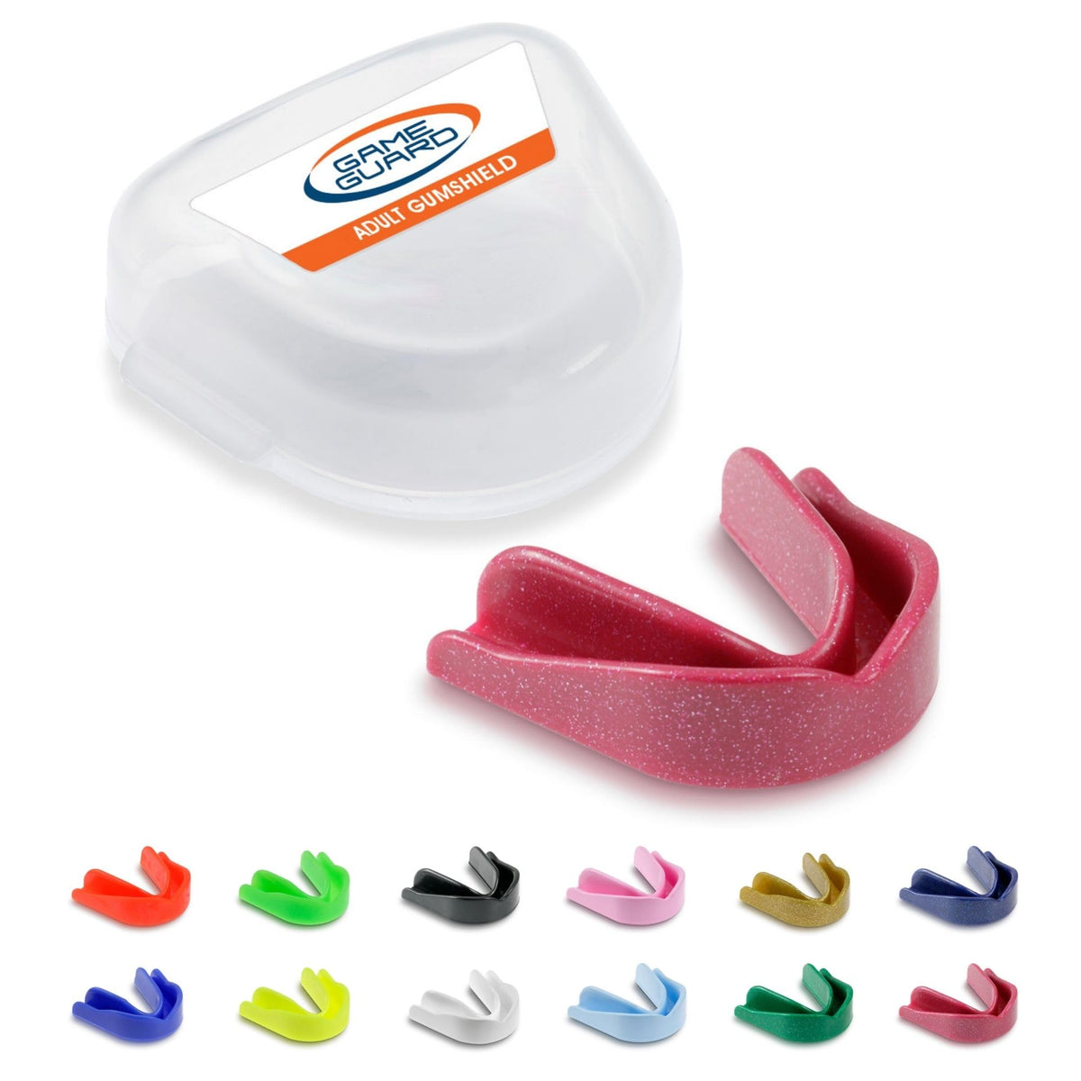 GAME GUARD Sports Mouthguard – Easy Fit Boil & Bite Gum Shield for Kids/Junior (Age 8+) – Mouth Guard for Rugby, Hockey, GAA – Ideal for Schools and Clubs (Baby Pink)