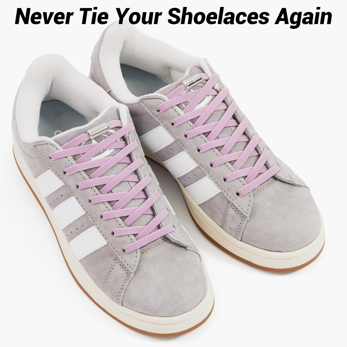 Handshop 2 Pairs Elastic Laces, No Tie Shoelaces for Trainers