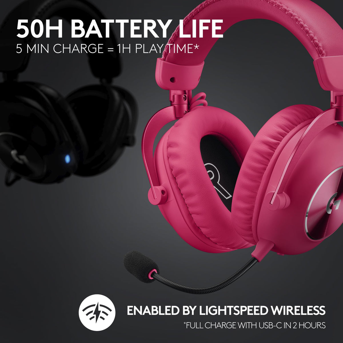 Logitech G PRO X 2 LIGHTSPEED Wireless Gaming Headset (Black)