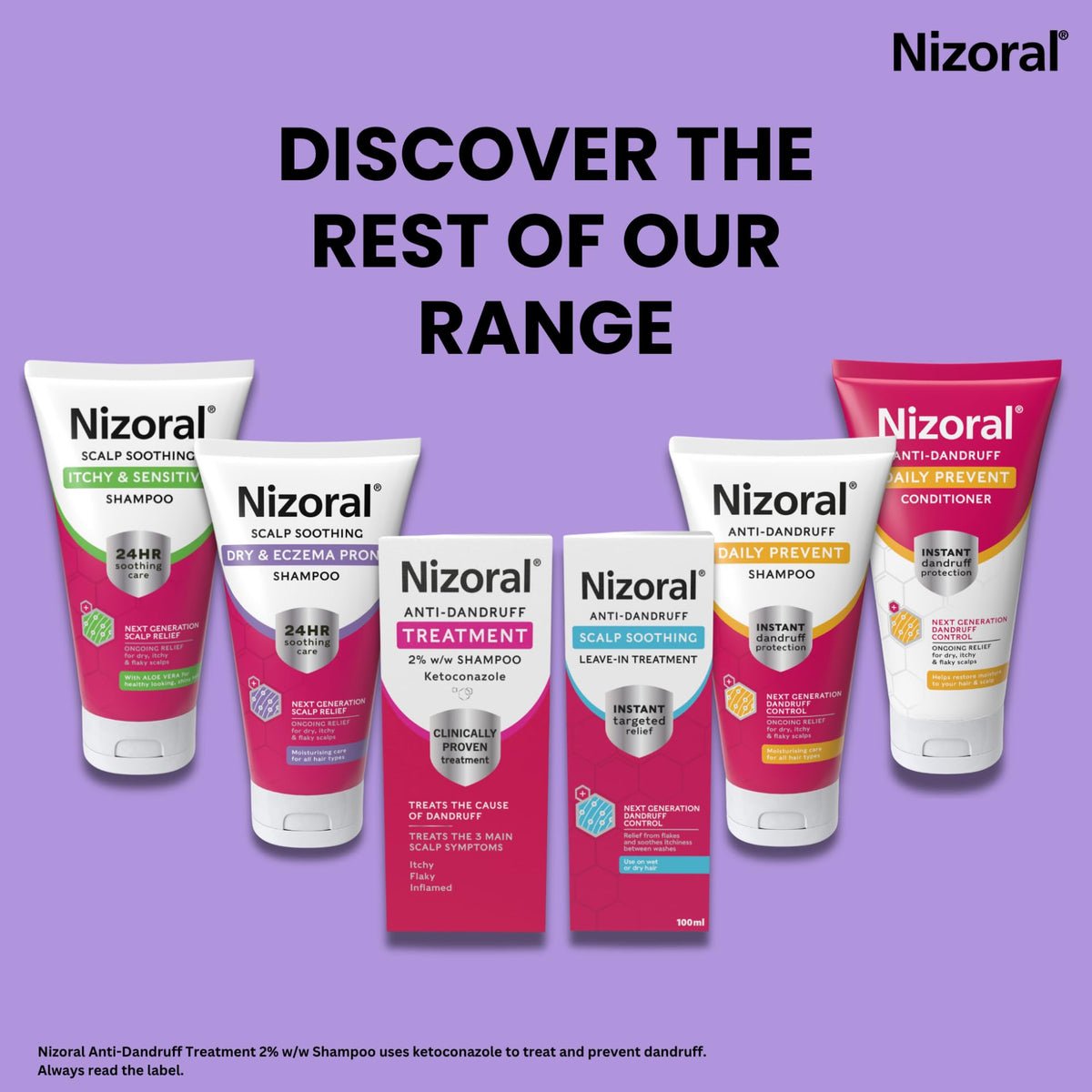 Nizoral Scalp Soothing Leave-In Treatment for Dry Itchy Scalp, 100ml