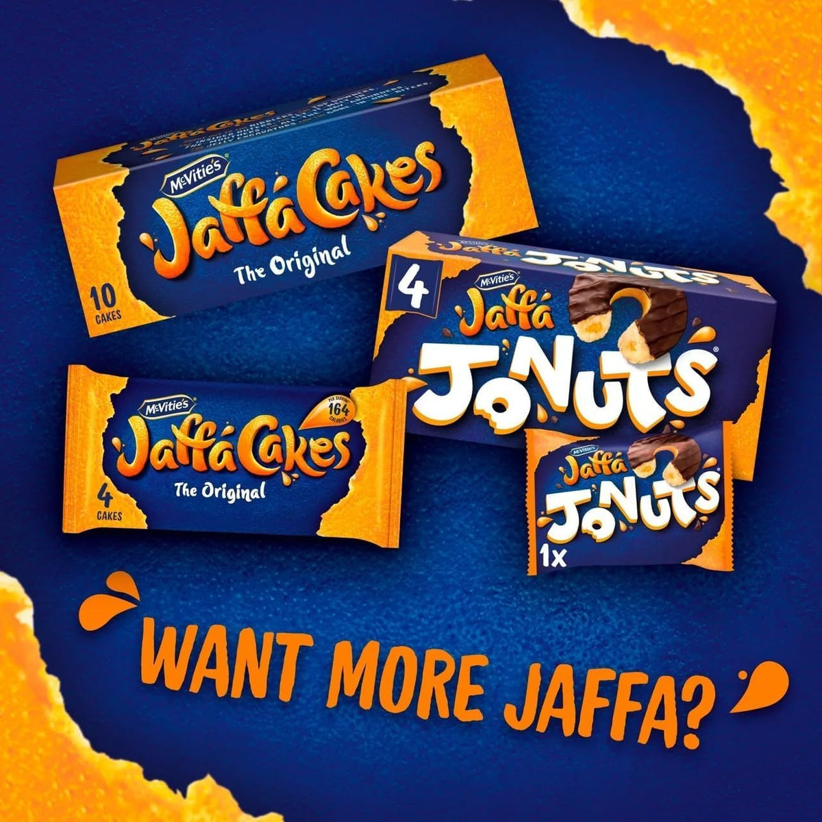 McVitie's Jaffa Cakes Original Biscuits Snack Pack, 6 x 3 Cakes, 198 g