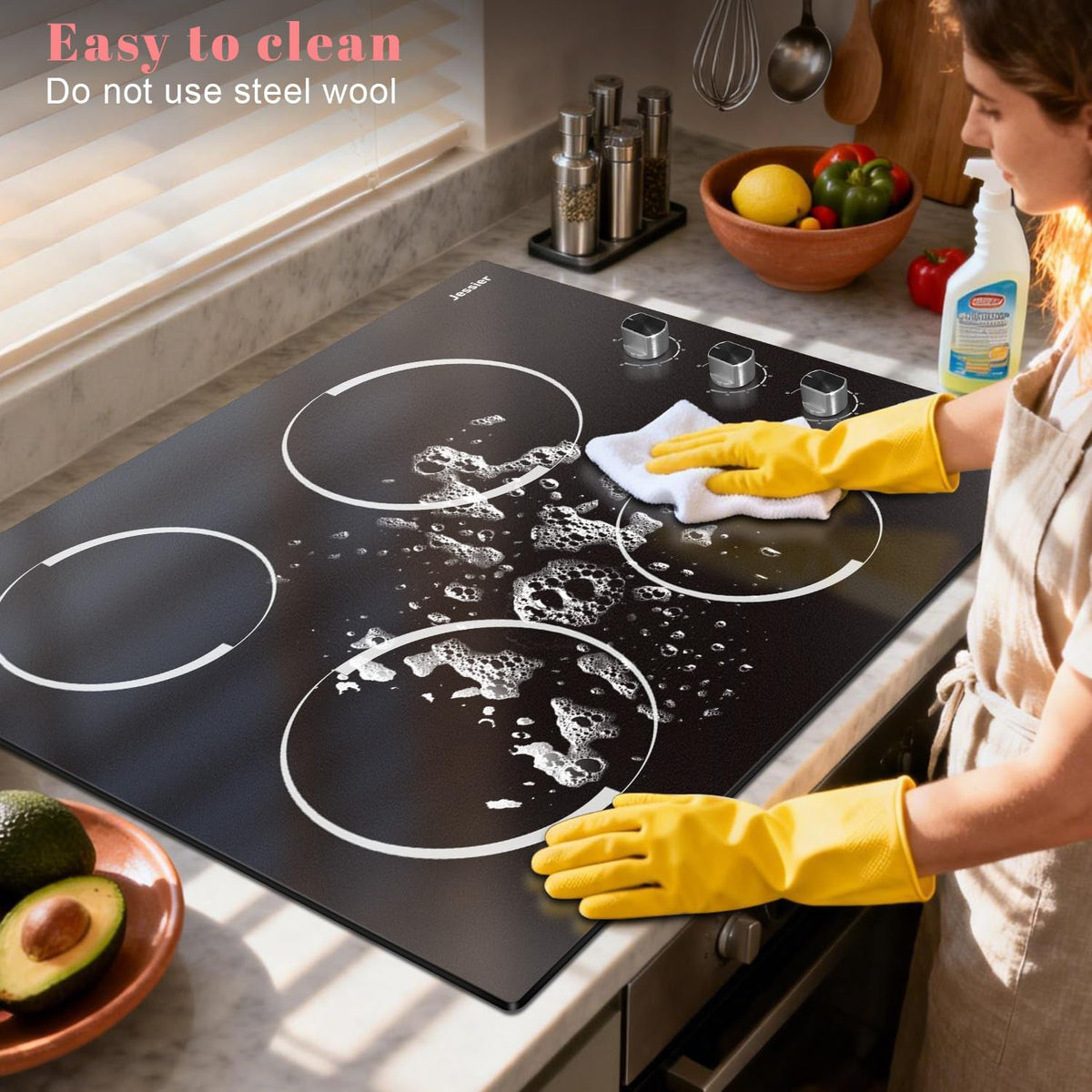 Portable Ceramic Hob, Pulg in Single Electric Hob 3600W