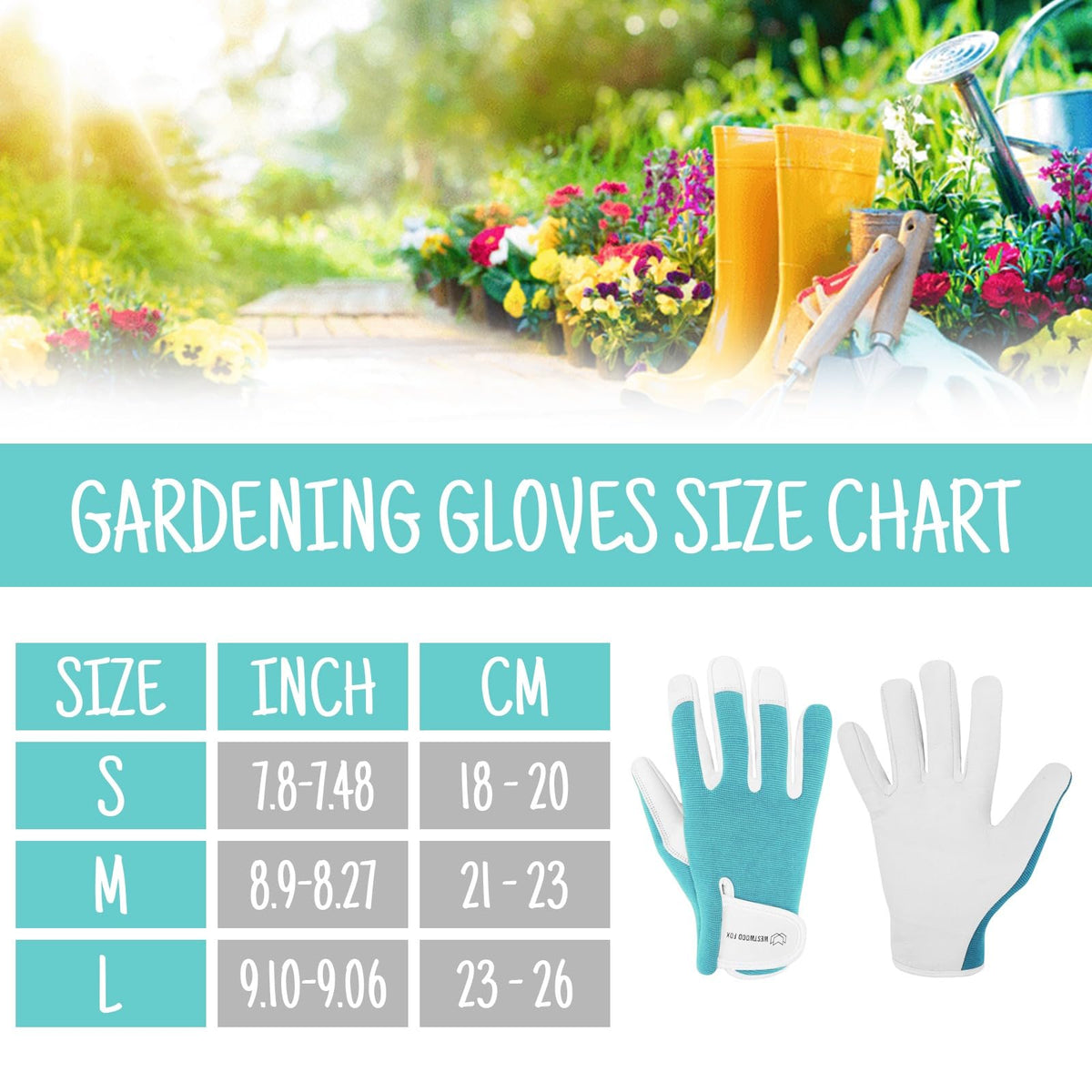 WESTWOOD FOX Ladies/Mens Leather Gardening Gloves Thorn Proof Rigger Garden work gloves, Safety Working Gloves, Premium Quality (Orange, S)