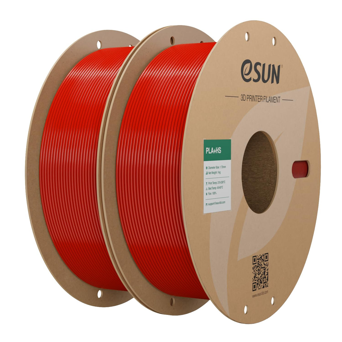 eSUN PLA+ Filament 1KG, PLA+HS High Speed 3D Printer Filament, Cold White