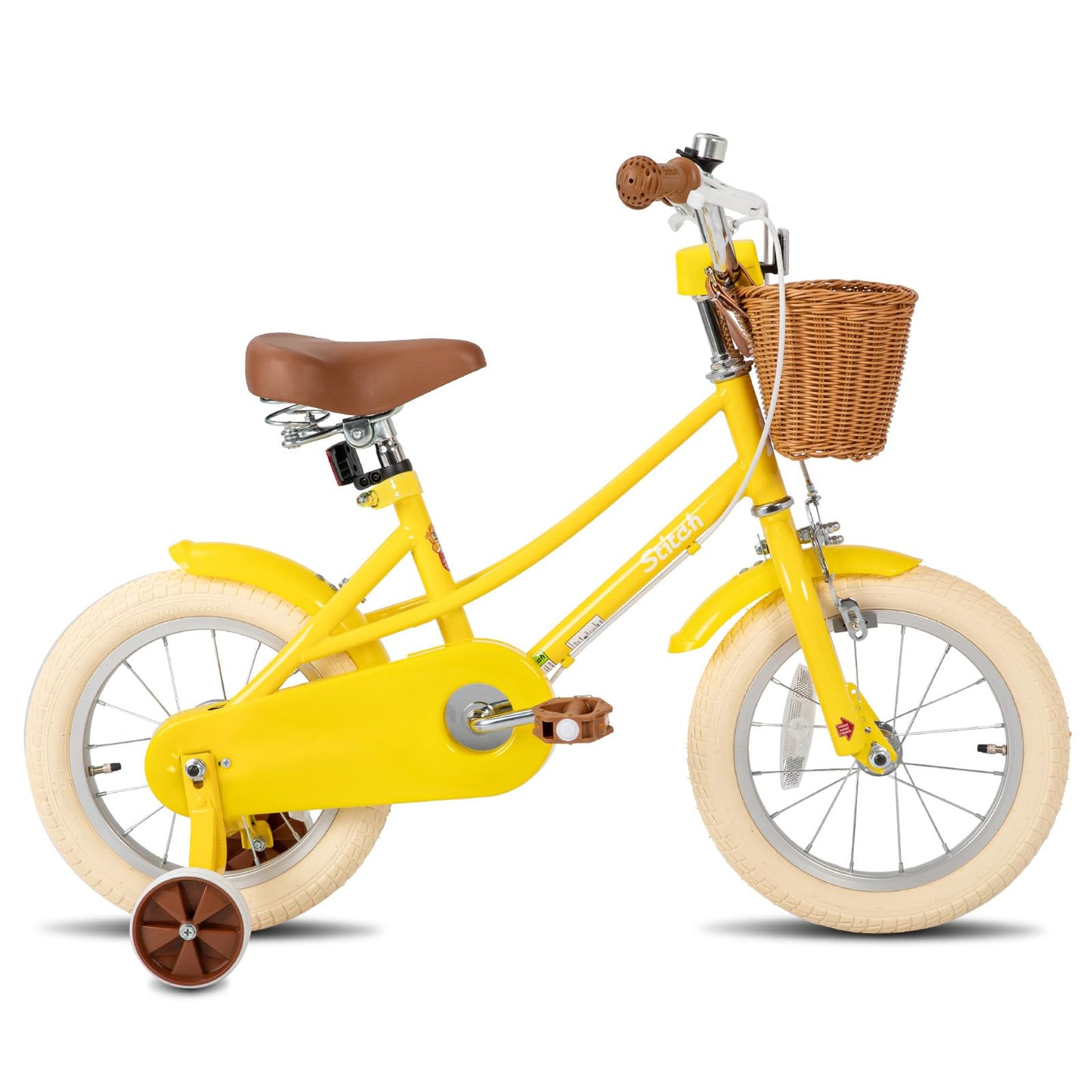 STITCH 12/14/16/20 inch Kids Bike for 3-11 years Girls, 12/14/16 Girls Bike with Training Wheels & Basket, 20 inch with kickstand