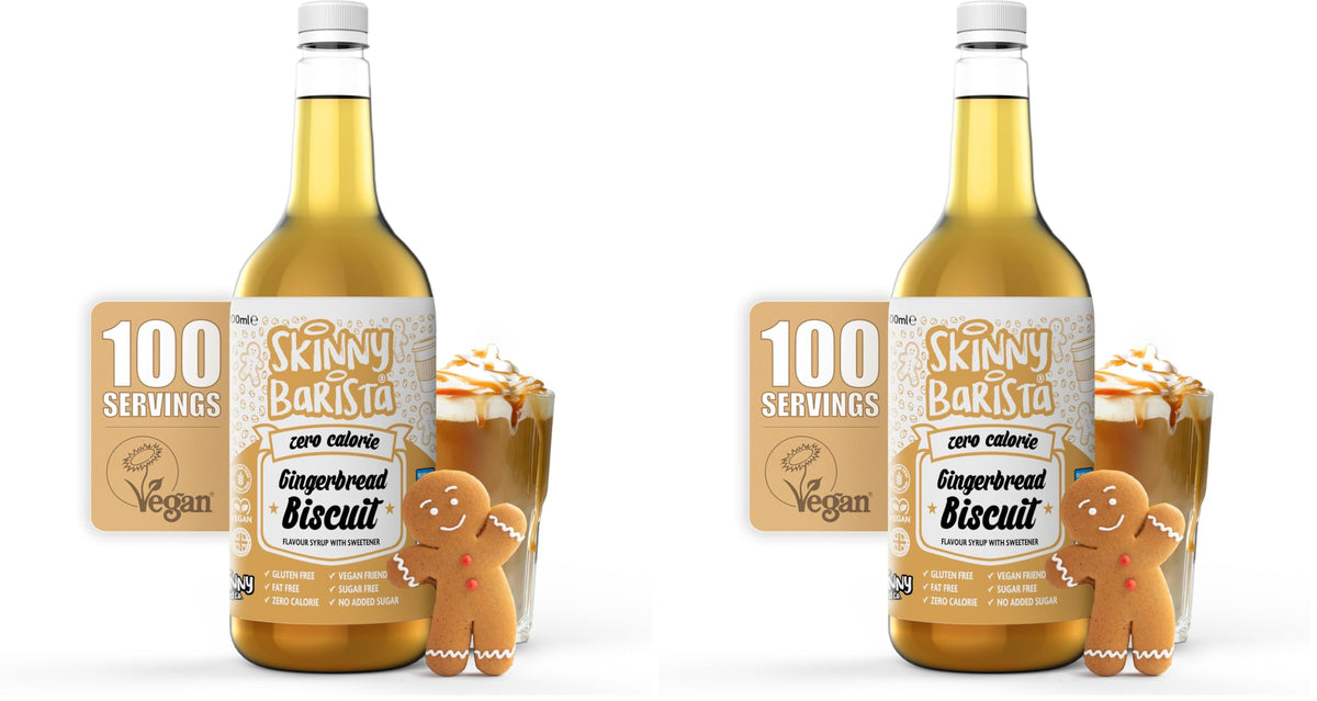Skinny Food Co Butterscotch Syrup Zero Calorie 1L - Sugar Free Coffee Syrup