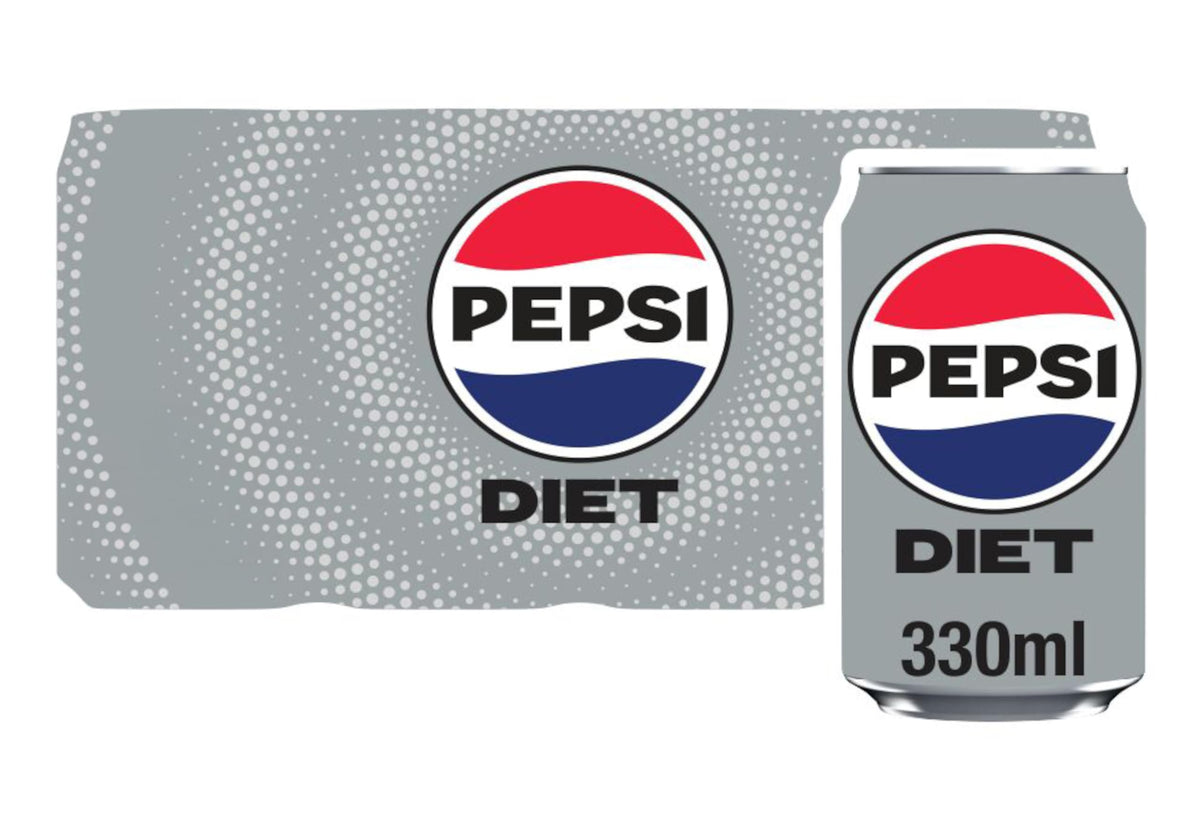 Pepsi Diet Cola | 330ml Can | 24 Pack