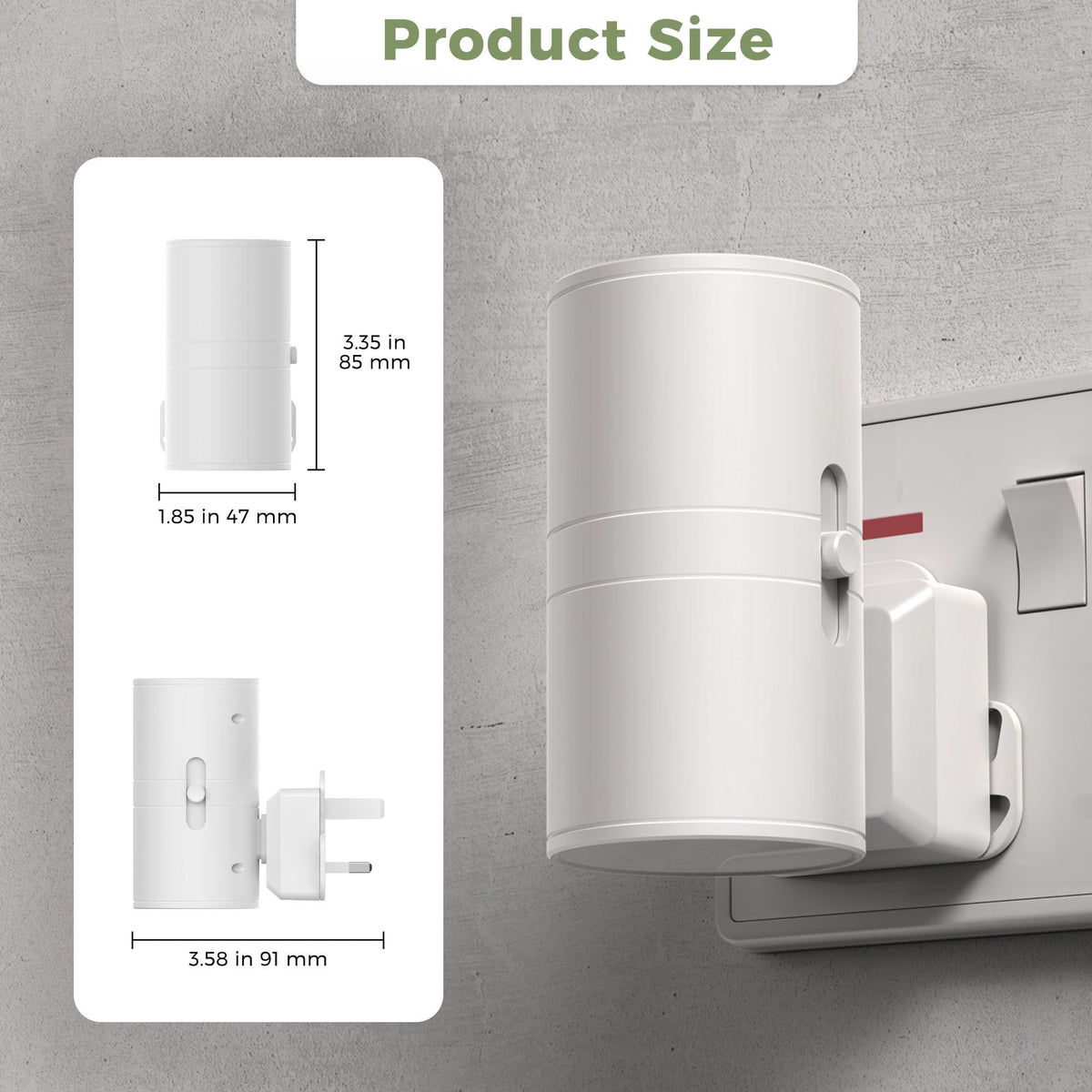 LOHAS-LED Plug in Night Light,Dimmable Nightlight 100LM,Dusk to Dawn Sensor