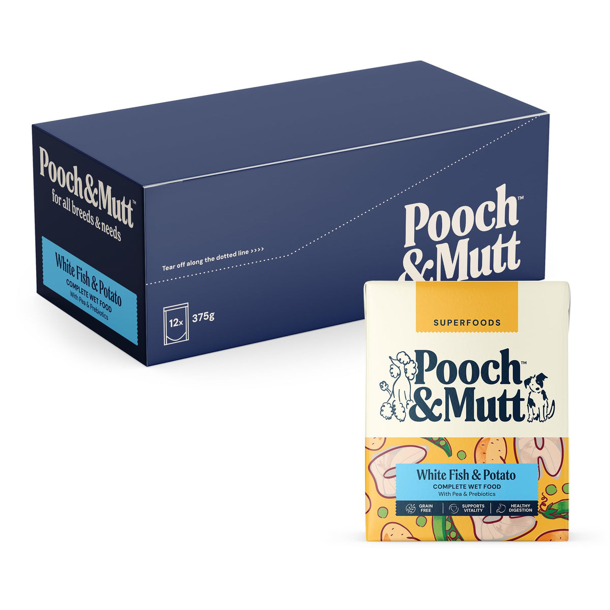Pooch & Mutt - Variety Pack, Complete Wet Dog Food, 12x375g