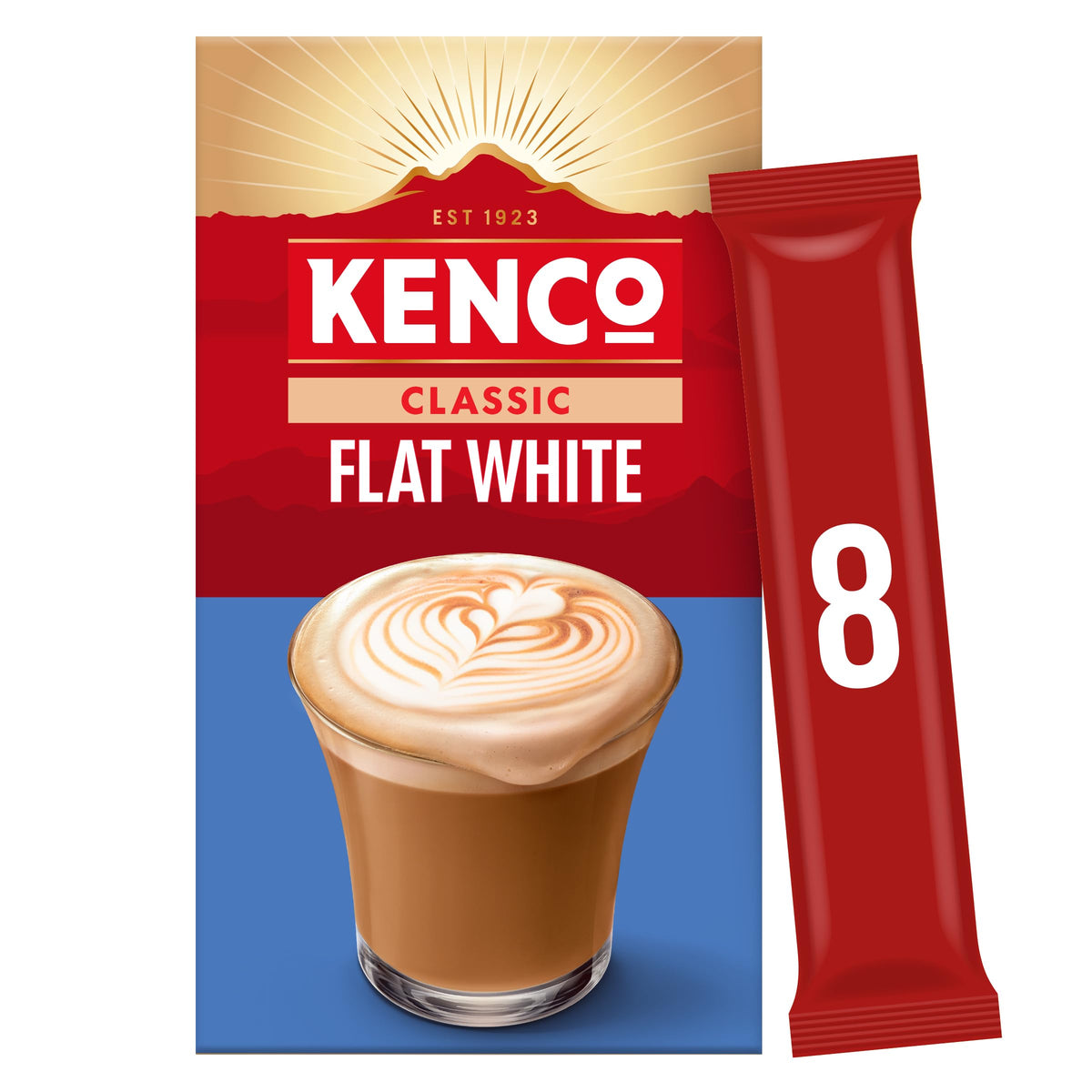 Kenco Iced Hot Salted Caramel Latte Sachets x8 (Pack of 5, Total 40 Sachets)