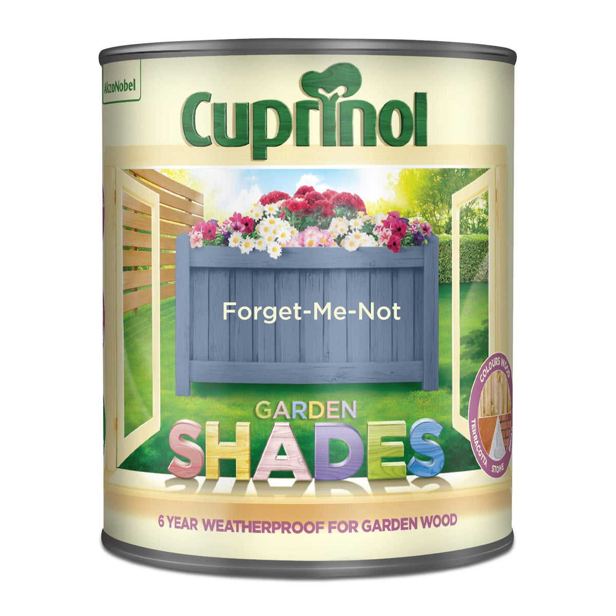 Cuprinol Garden Shades Exterior Woodcare, Country Cream, 1 Litre
