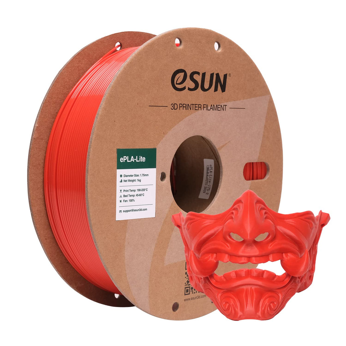 eSUN PLA Filament 1.75mm 1KG(2.2LBS), 3D Printer Filament PLA, Black