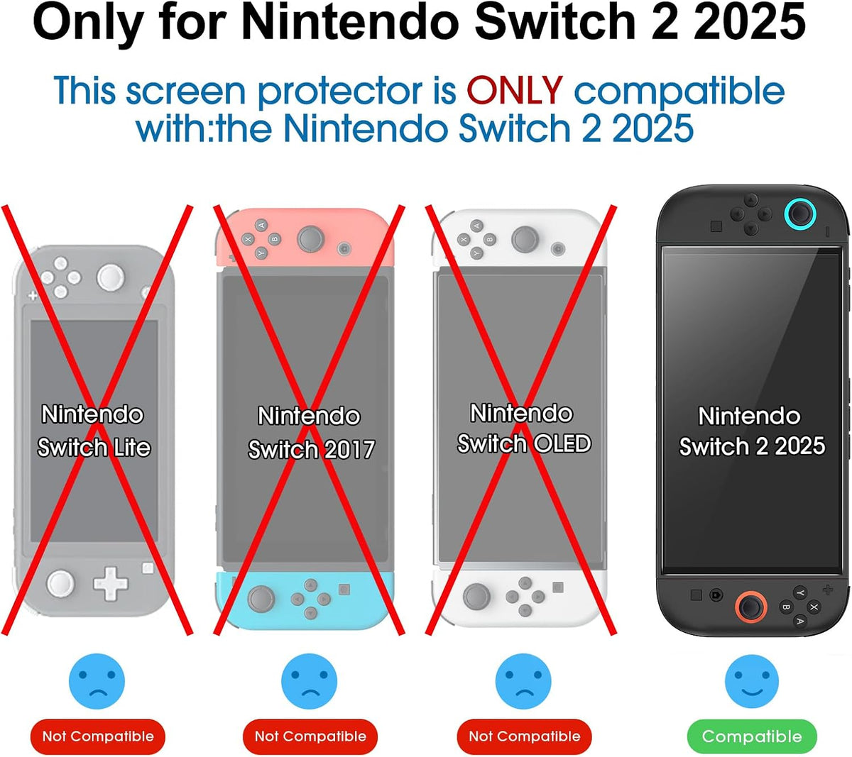 amFilm Auto-Alignment OneTouch for Nintendo Switch 2 Screen Protector 2025