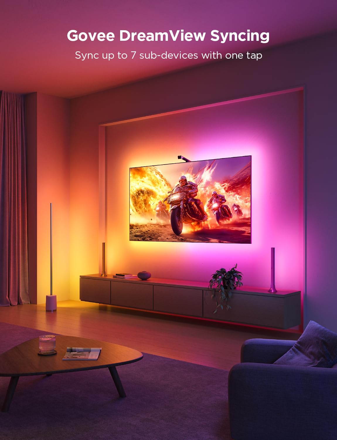Govee TV Backlight 3 Lite with Fish-Eye Correction Function