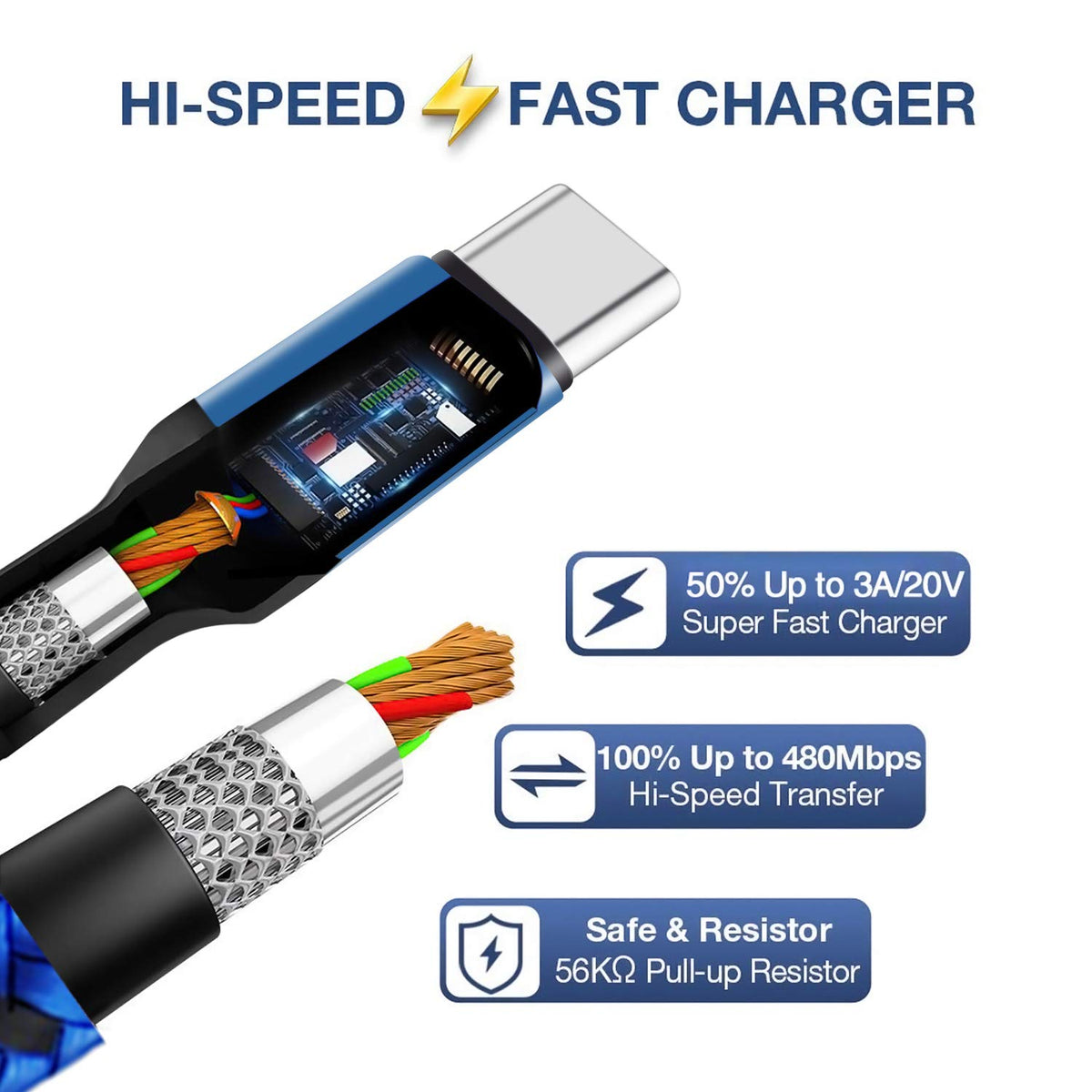 USB C Charger Cable 3M 3Pack,Extra Long USB to USB C Fast Charging Cable Braided,3A USB Type C Lead Fast Charge Compatible with Samsung Galaxy S21 S22 Plus S23 S20 S10,A54 A21s A20e,Xperia,PS5,Switch