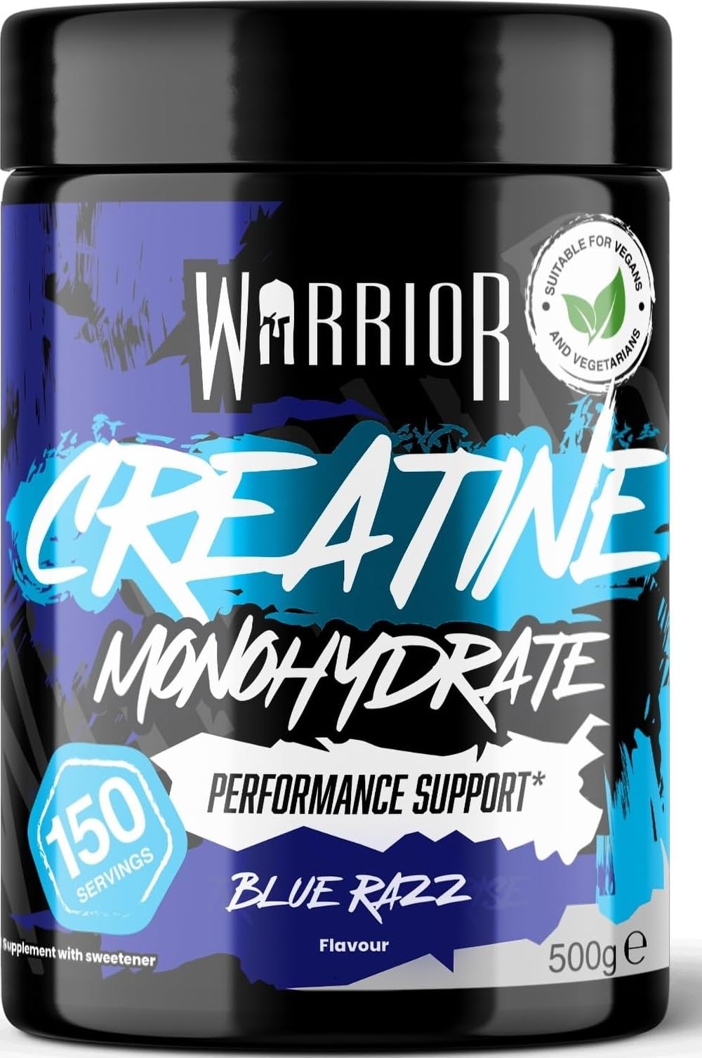 Warrior Creatine Monohydrate Powder 500g Pure Micronised (166 Servings)