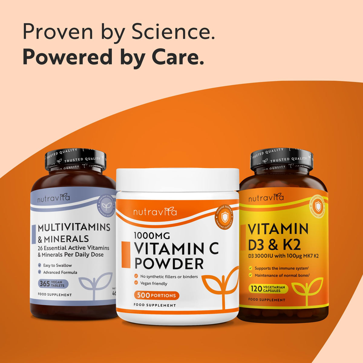 Nutravita Vitamin C 1000mg Tablets - 180 1000mg Vitamin C Tablets, 6 Months