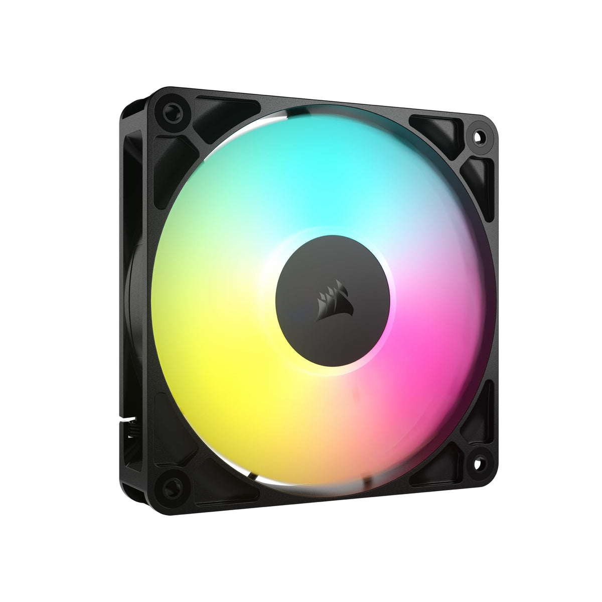 CORSAIR RS120 ARGB 120mm PWM Fans – Daisy-Chain Connection – Low-Noise – Magnetic Dome Bearing – Triple Pack – White
