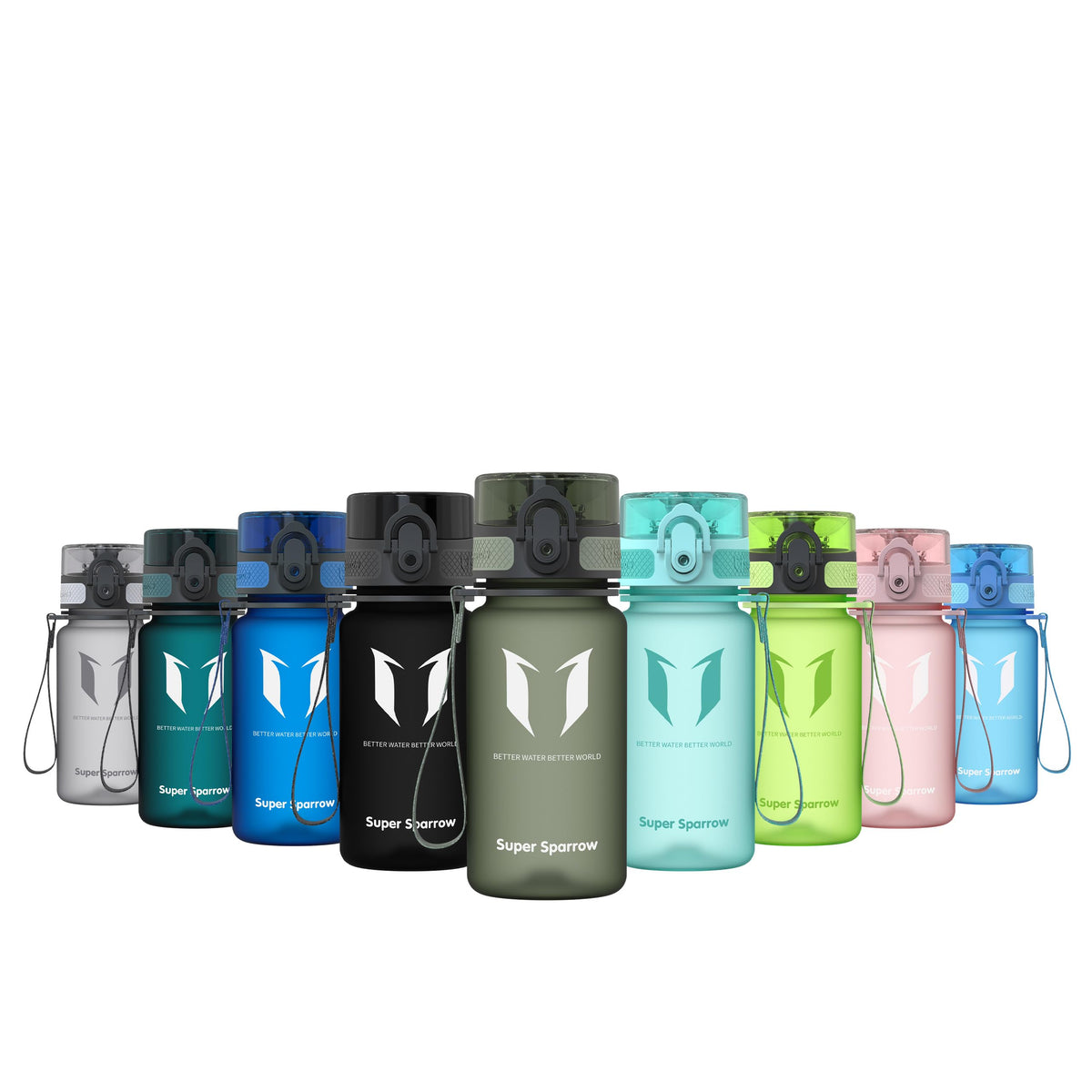 Sparrow Water Bottle 500ml/750ml/1L BPA-Free Tritan Drinks Bottle One-Click