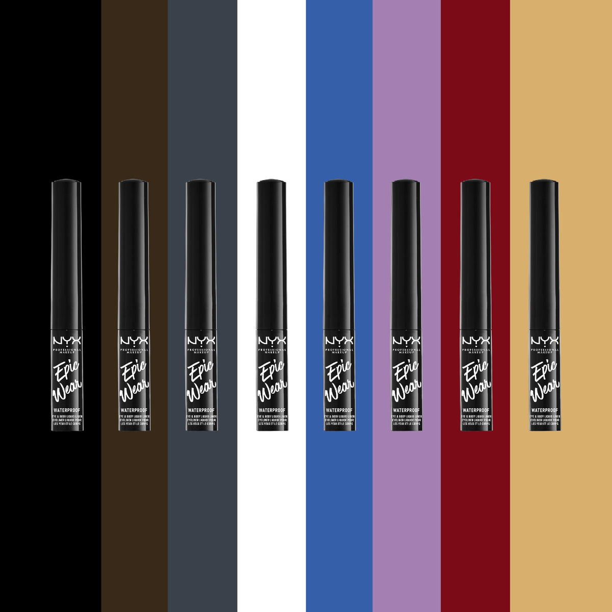 NYX Professional Makeup Eye Liner, Epic Ink Waterproof Liner, Black