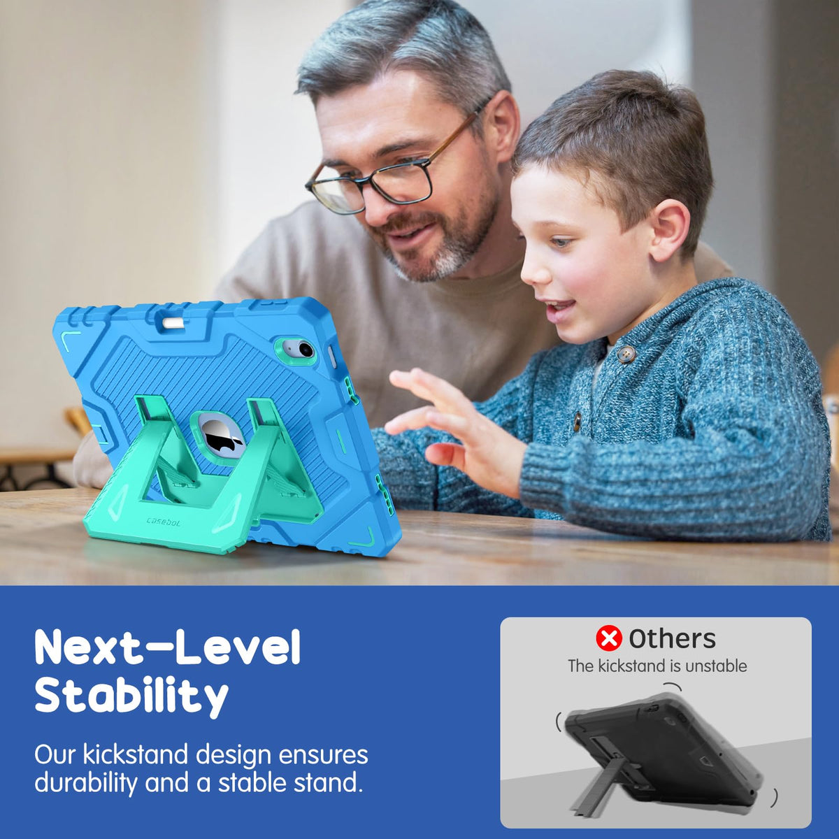 FINTIE Kid-Friendly Case for iPad (A16) 11th Gen 11 Inch, iPad 10th Gen