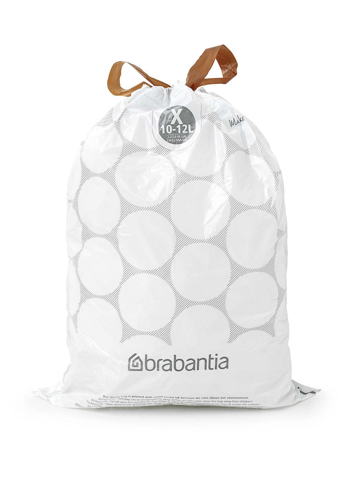 Brabantia Heavy Duty Perfect Fit Bin Liners (5 Packs of 20) 10-12 Litre