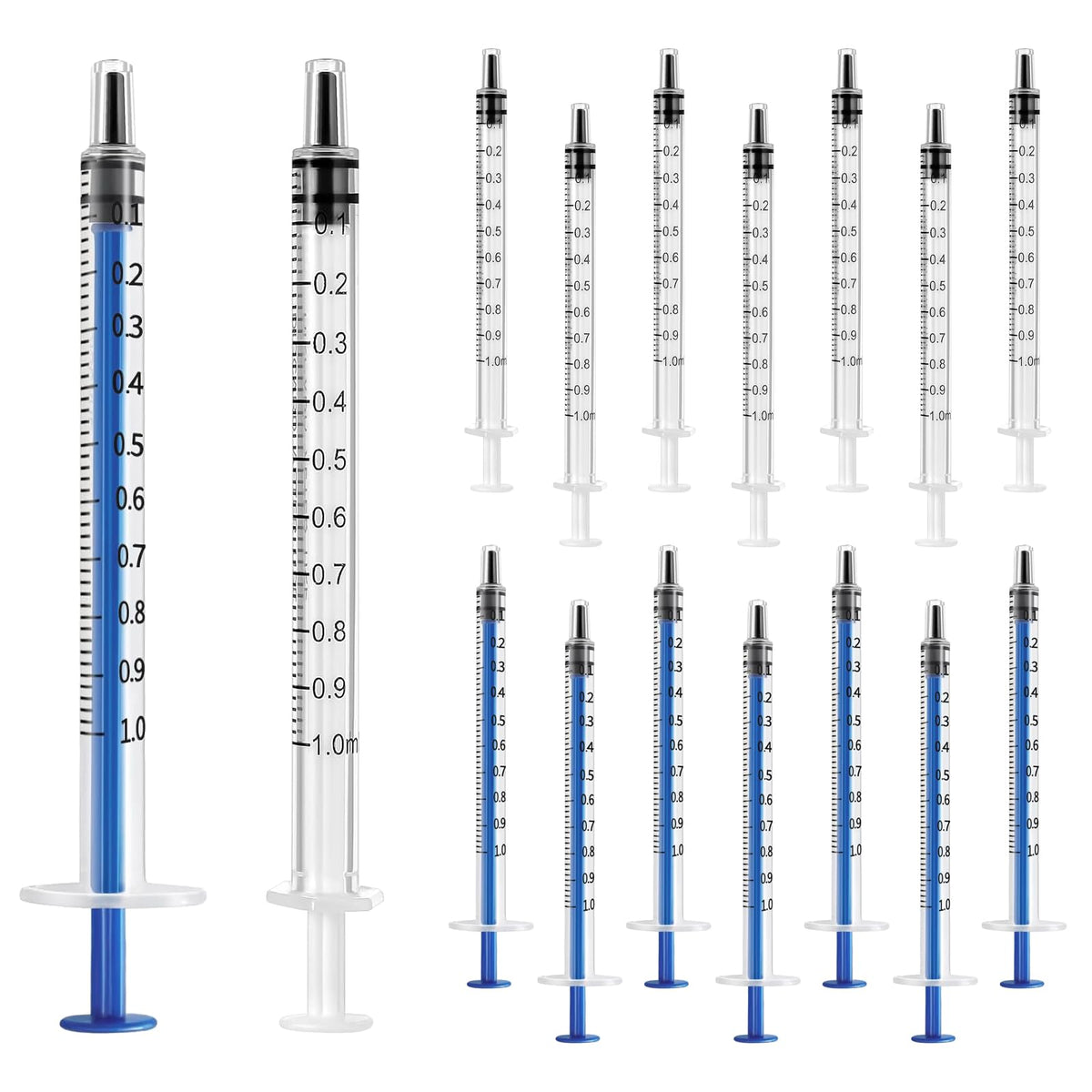 30pcs Colostrum Syringe with Cap 1ml Syringes for Colostrum Harvesting