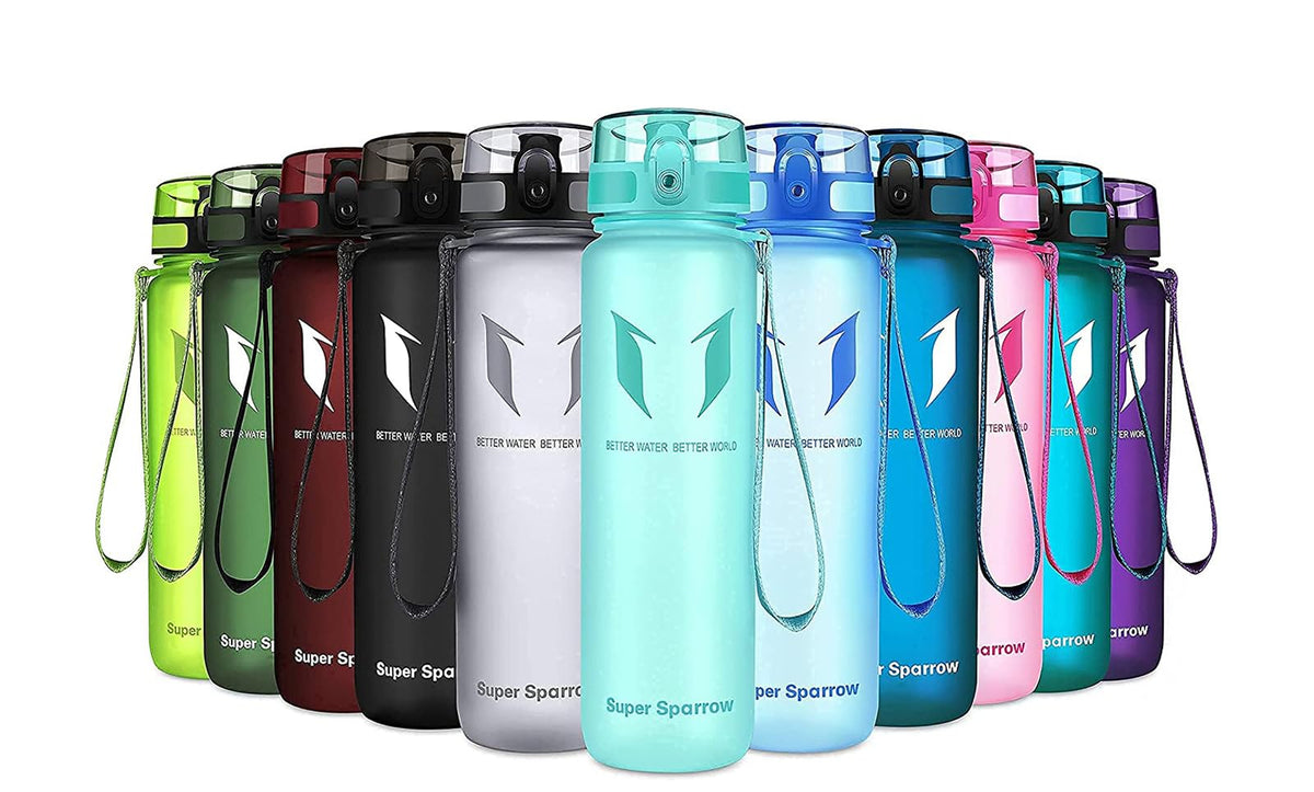 Sparrow Water Bottle 500ml/750ml/1L BPA-Free Tritan Drinks Bottle One-Click