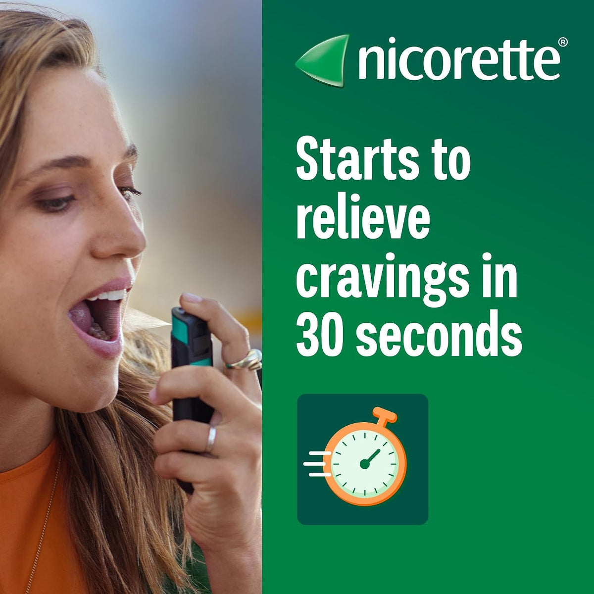 Nicorette QuickMist Mouthspray, Cool Berry (2 x 150 Sprays) Smoking or Vaping Cessation Aid, designed to start reducing cravings in 30 seconds (Quit Smoking or Quit Vaping Aid)