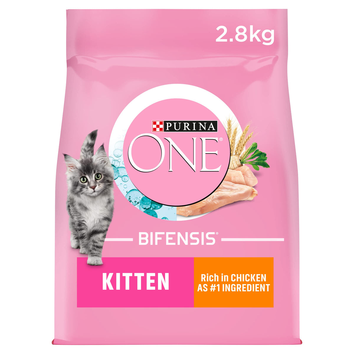 PURINA ONE BIFENSIS Dry Food for Adult Cats, Rich in Chicken, 1 Pack (1 x 5.7 kg)