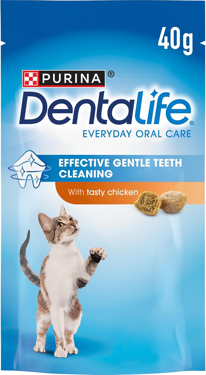 DENTALIFE Dental Chicken Cat Treats 40g (Pack of 8)