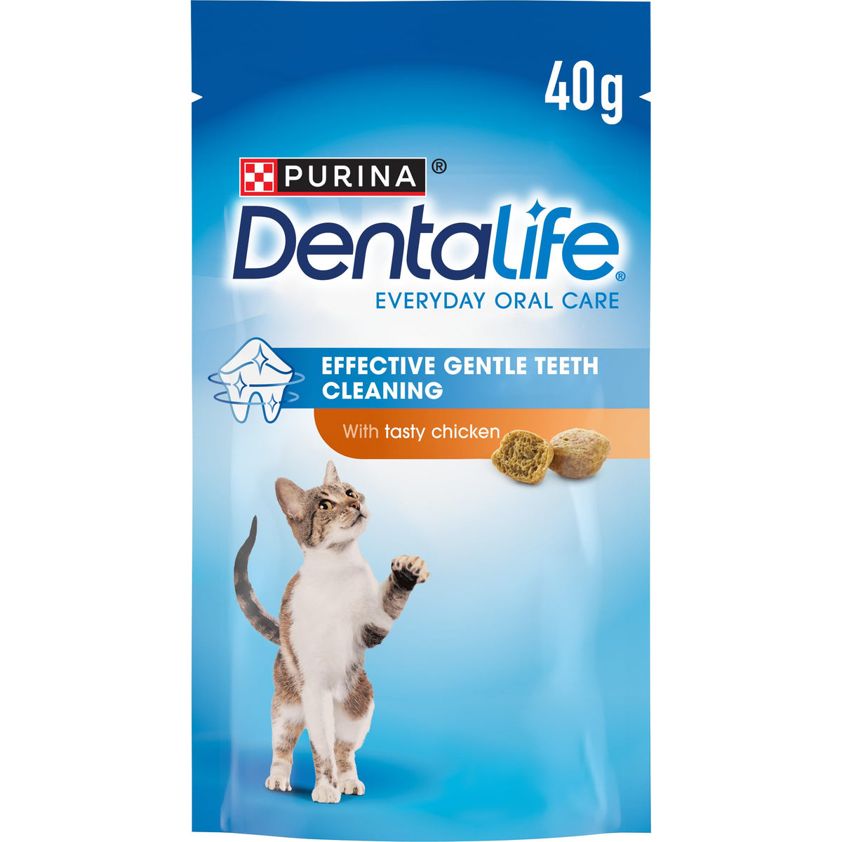 DENTALIFE Dental Chicken Cat Treats 40g (Pack of 8)