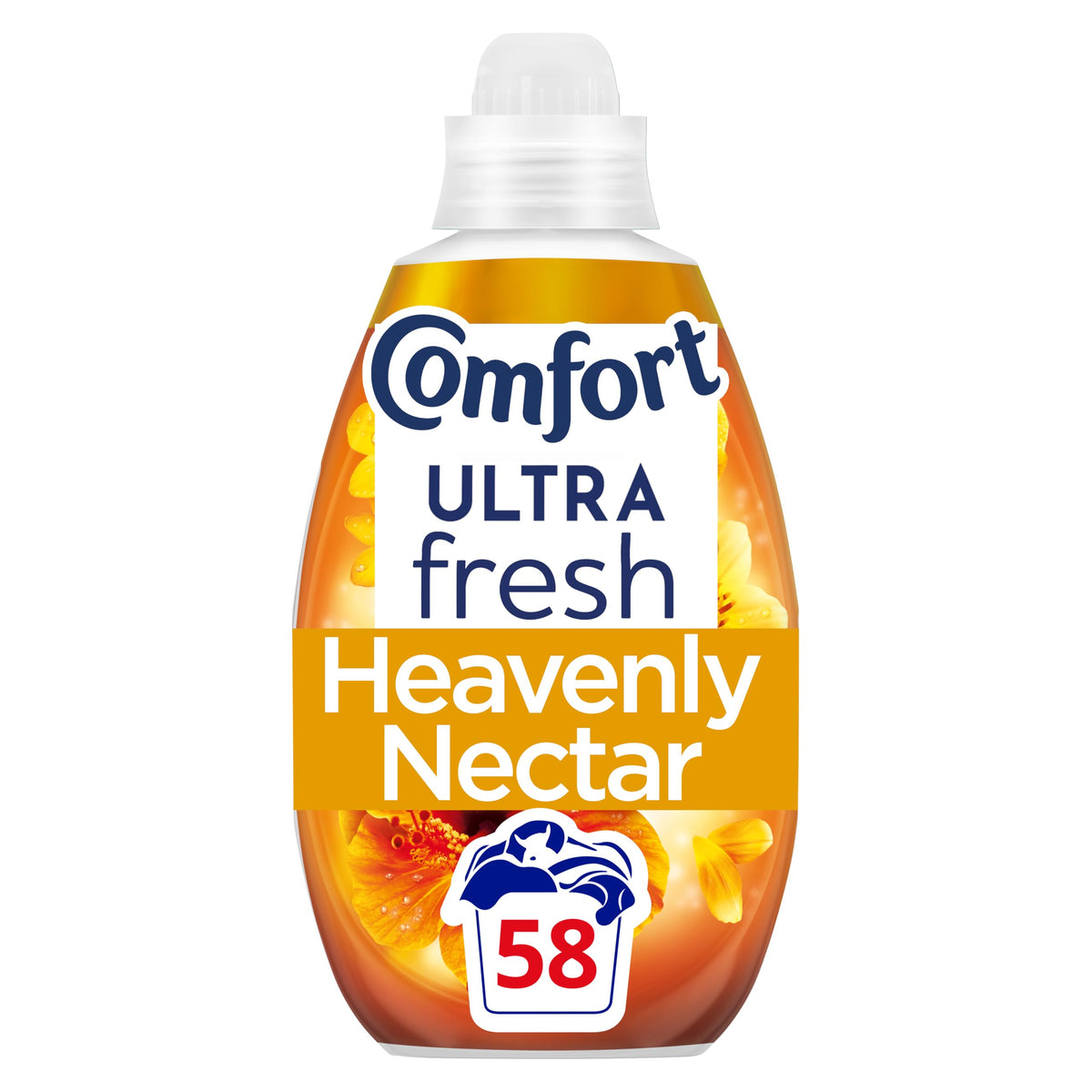 Comfort Ultra Fresh & Protect Heavenly Nectar Fabric Conditioner softener with Pro-Fibre Technology Protects Colour and Shape 58 washes (870 ml) (Pack of 2)