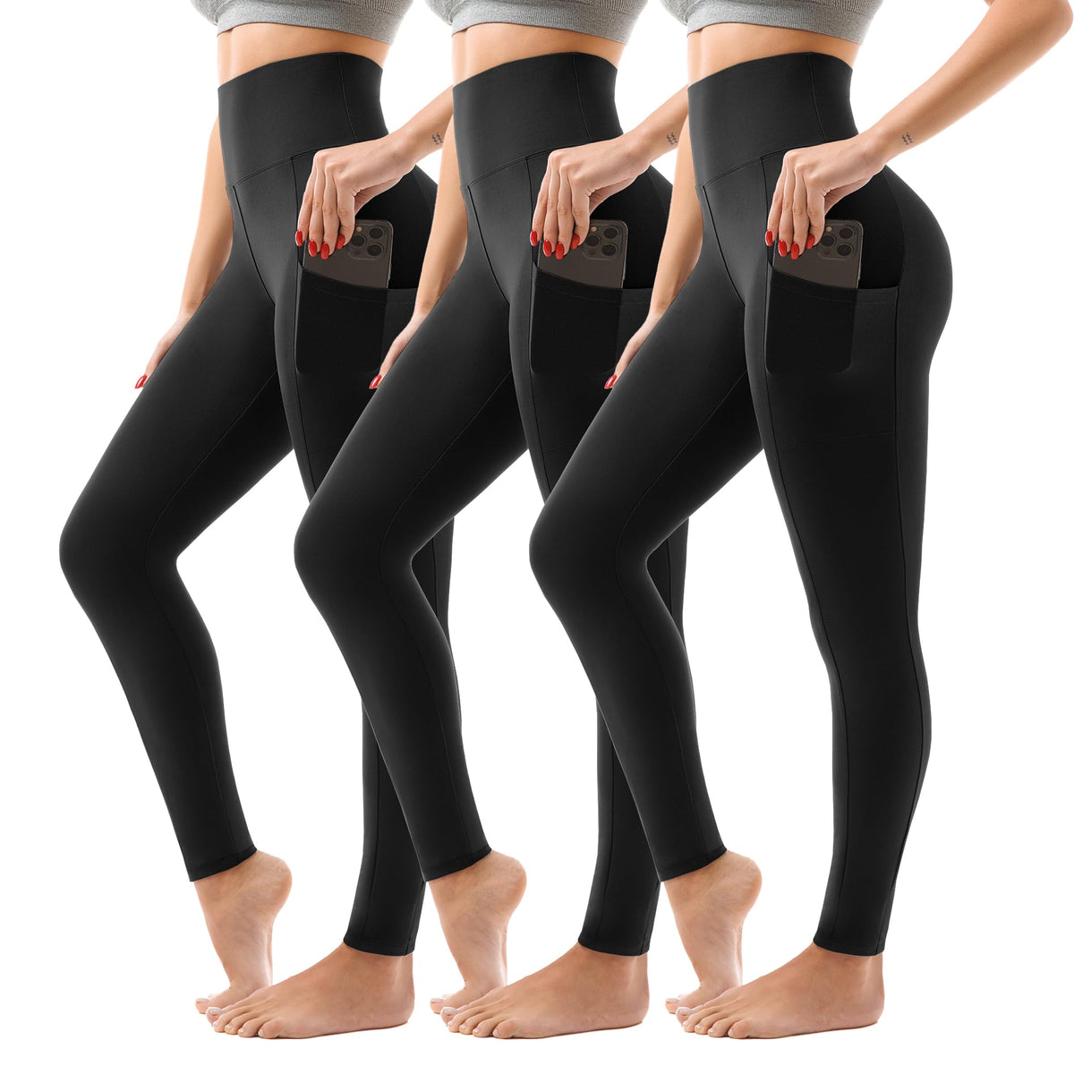 SINOPHANT High Waisted Leggings for Women Workout Gym Yoga