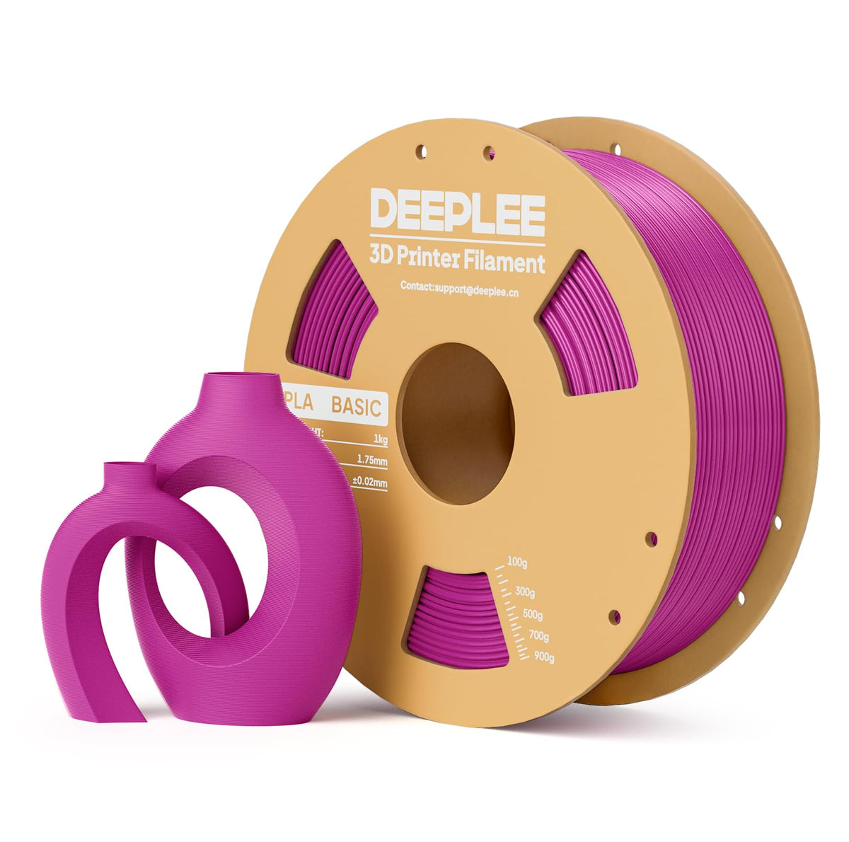 DEEPLEE PLA Filament 1.75mm, Basic 3D Filaments Beige 1kg