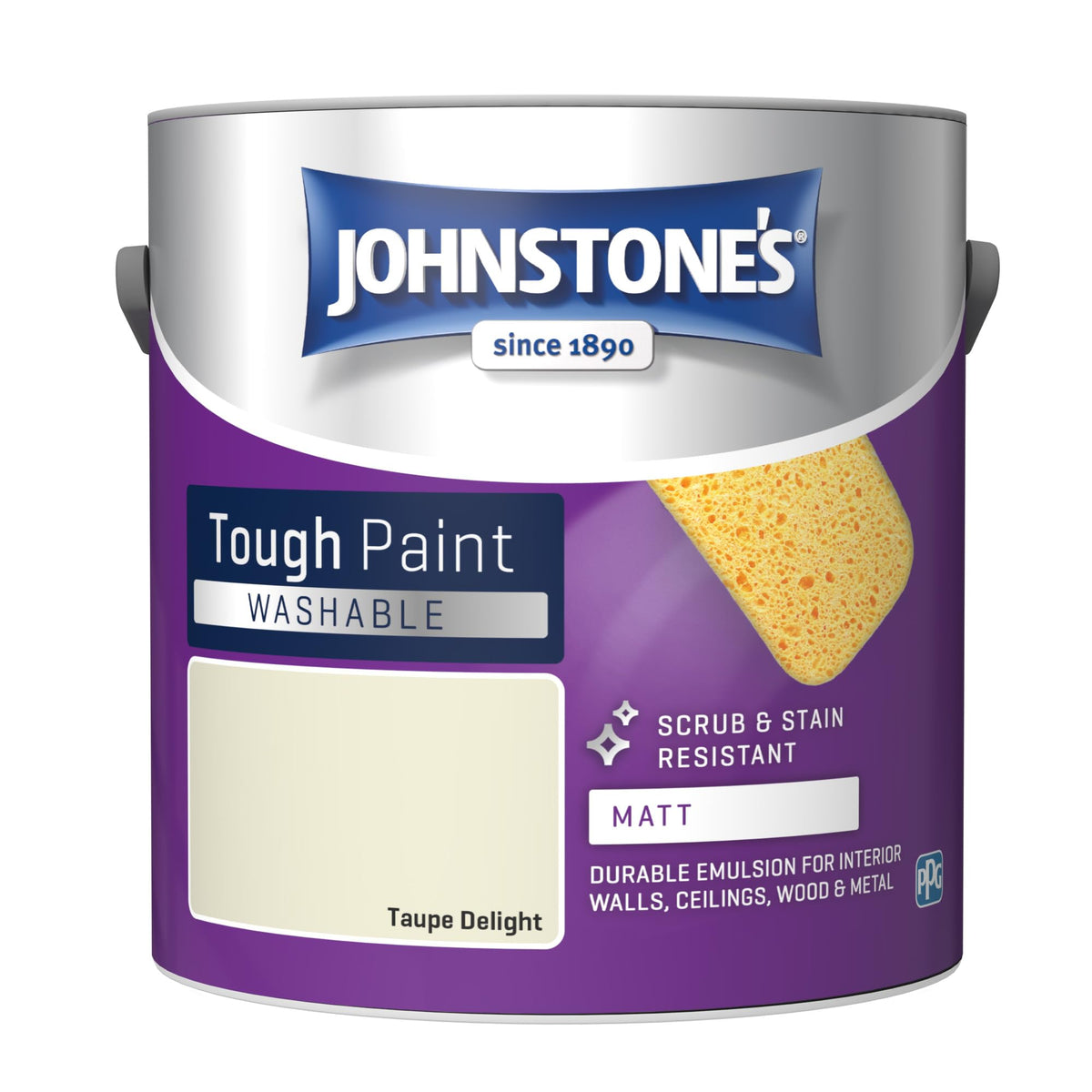 Johnstone's - Washable Matt Wall & Ceiling Paint - Rosebud - 2.5L