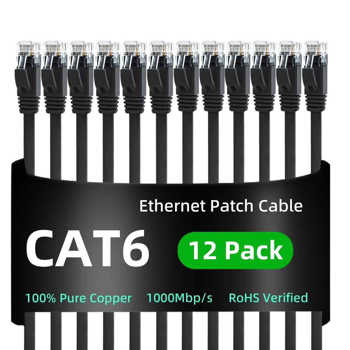 Yauhody Ethernet Cable 6m, 1Gbp/s Gigabit Internet Cable Cat 6 6m, White