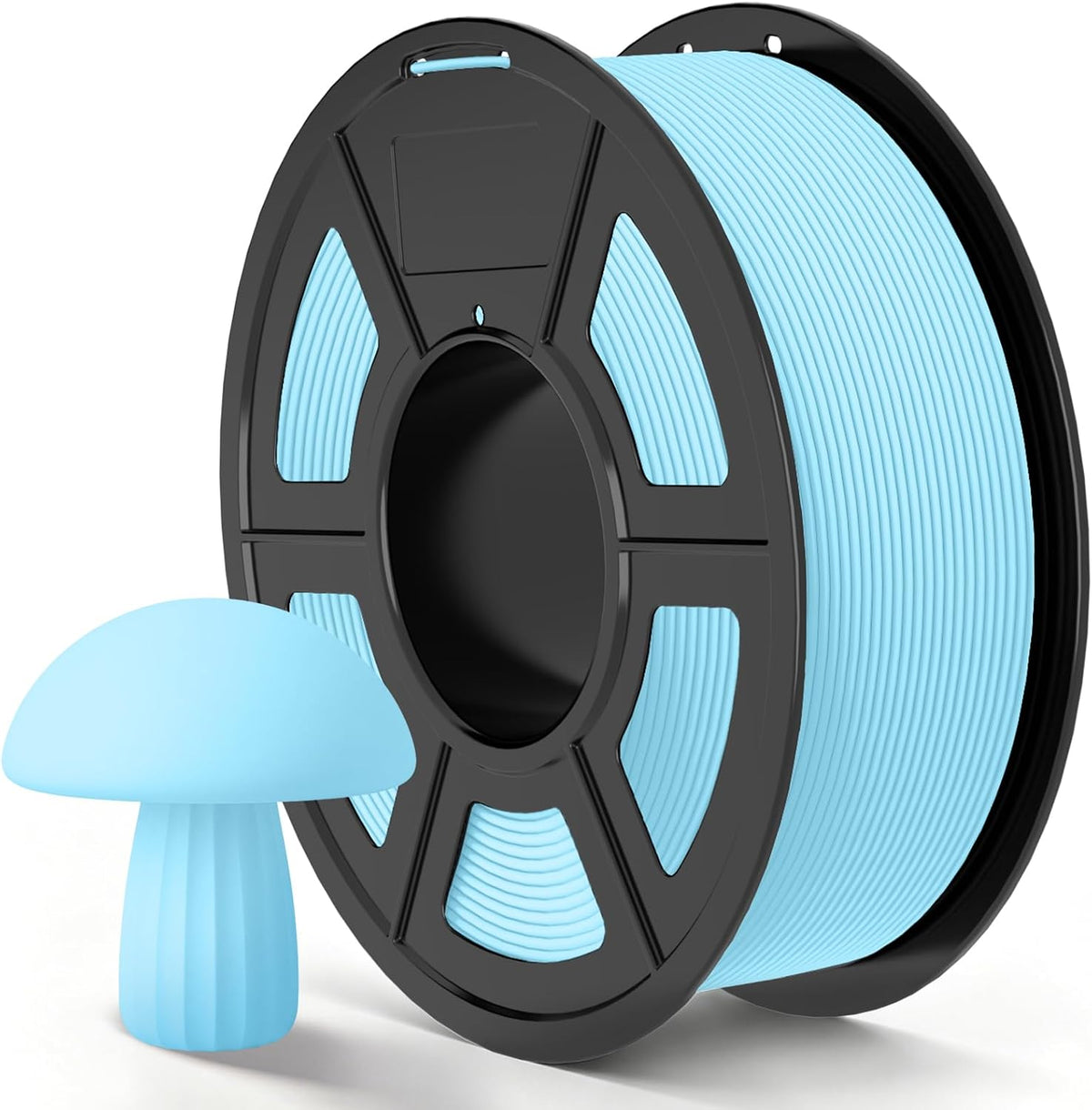 TECBEARS Matte PLA Filament 1.75mm, 600mm/s Rapid Print, 1kg Sky Blue