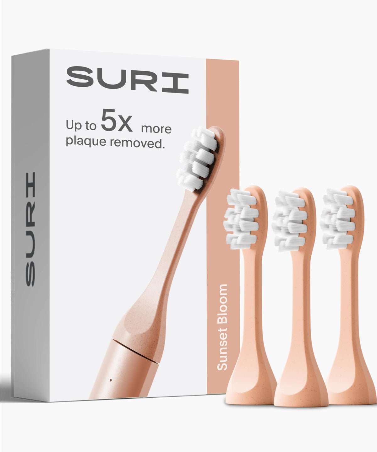 SURI Recyclable Electric Toothbrush Heads | Core & Pro Compatible | Long Lasting Replacement Heads | Pack of 3 | Winter Fern