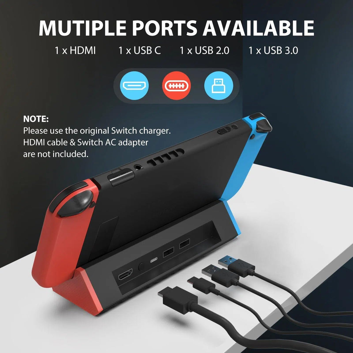 SIWIQU Switch 2 TV Dock, 4K@120Hz Output