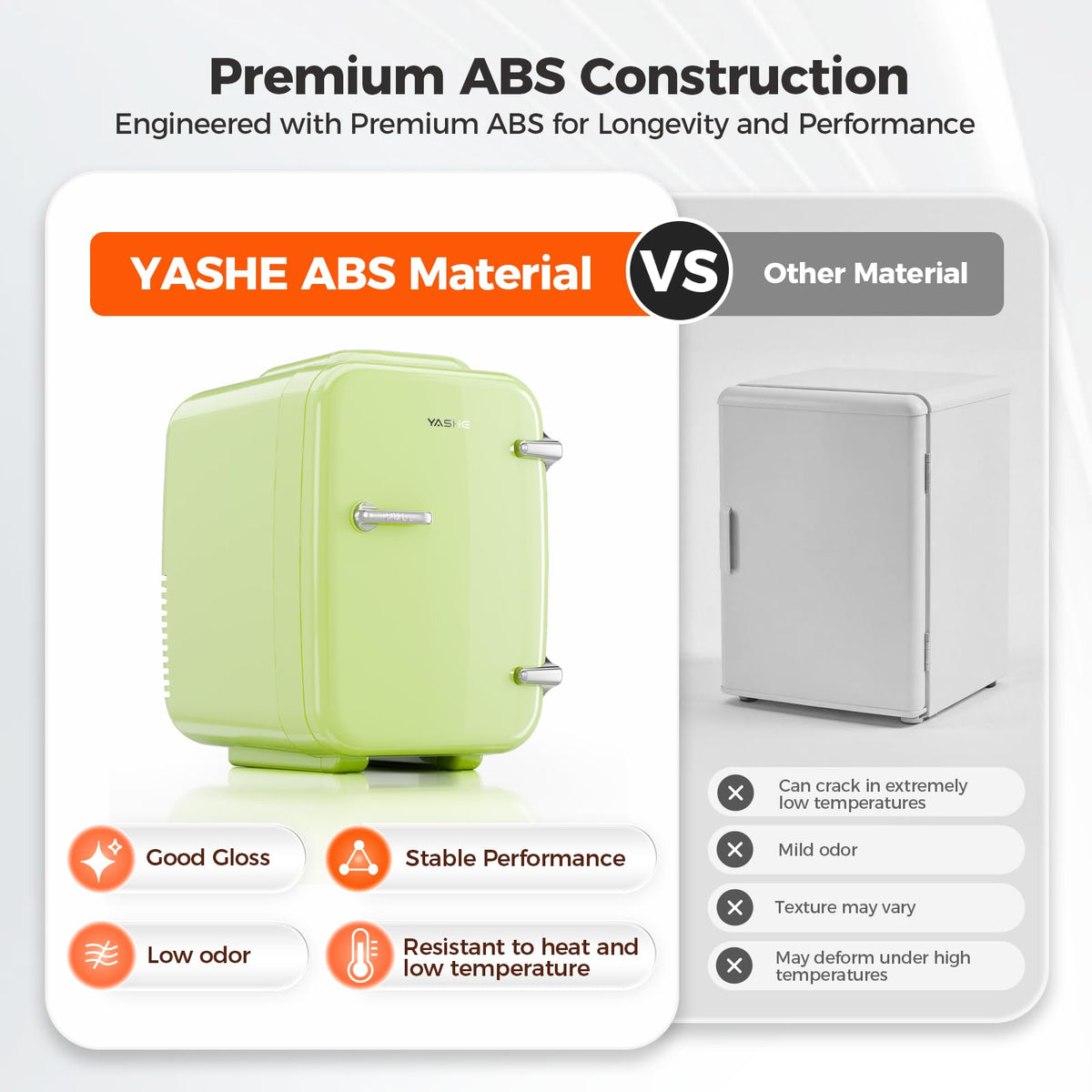YASHE Mini Fridge, 4 Liter/6 Cans Portable Cooler and Warmer, AC/DC Power Small Fridge, Quiet Desk Skincare Fridge for Beauty Drinks Medicine, Mini Fridge for Bedrooms Office Dorm Car Travel, Pink