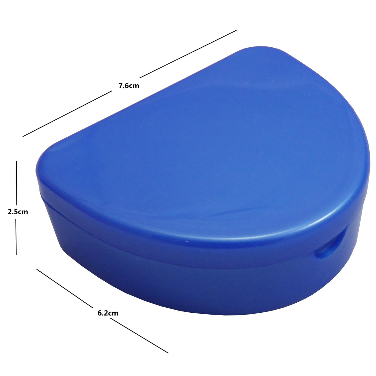 Slim Orthodontic Dental Case -for Retainers, Dentures & More (White)