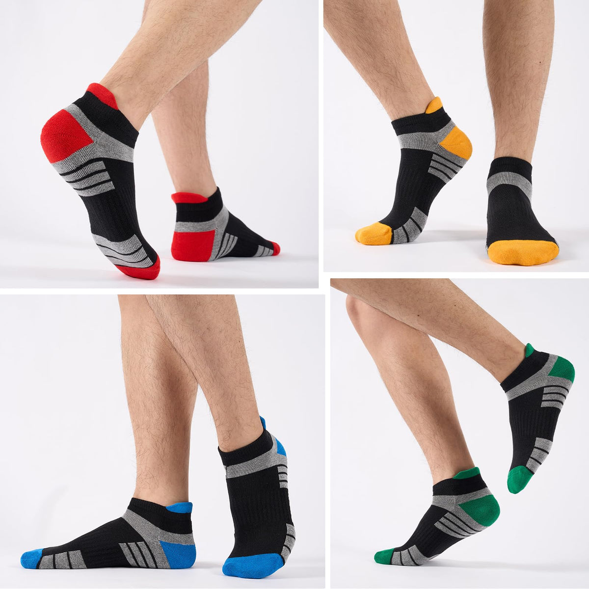 Bamboo Trainer Socks for Men Women Cushioned Ankle Socks