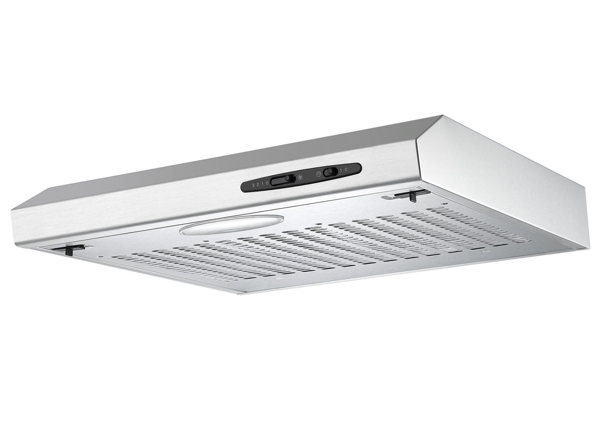 Cookology 50cm Wall Visor Cooker Hood + Ducting Kit - Stainless Steel