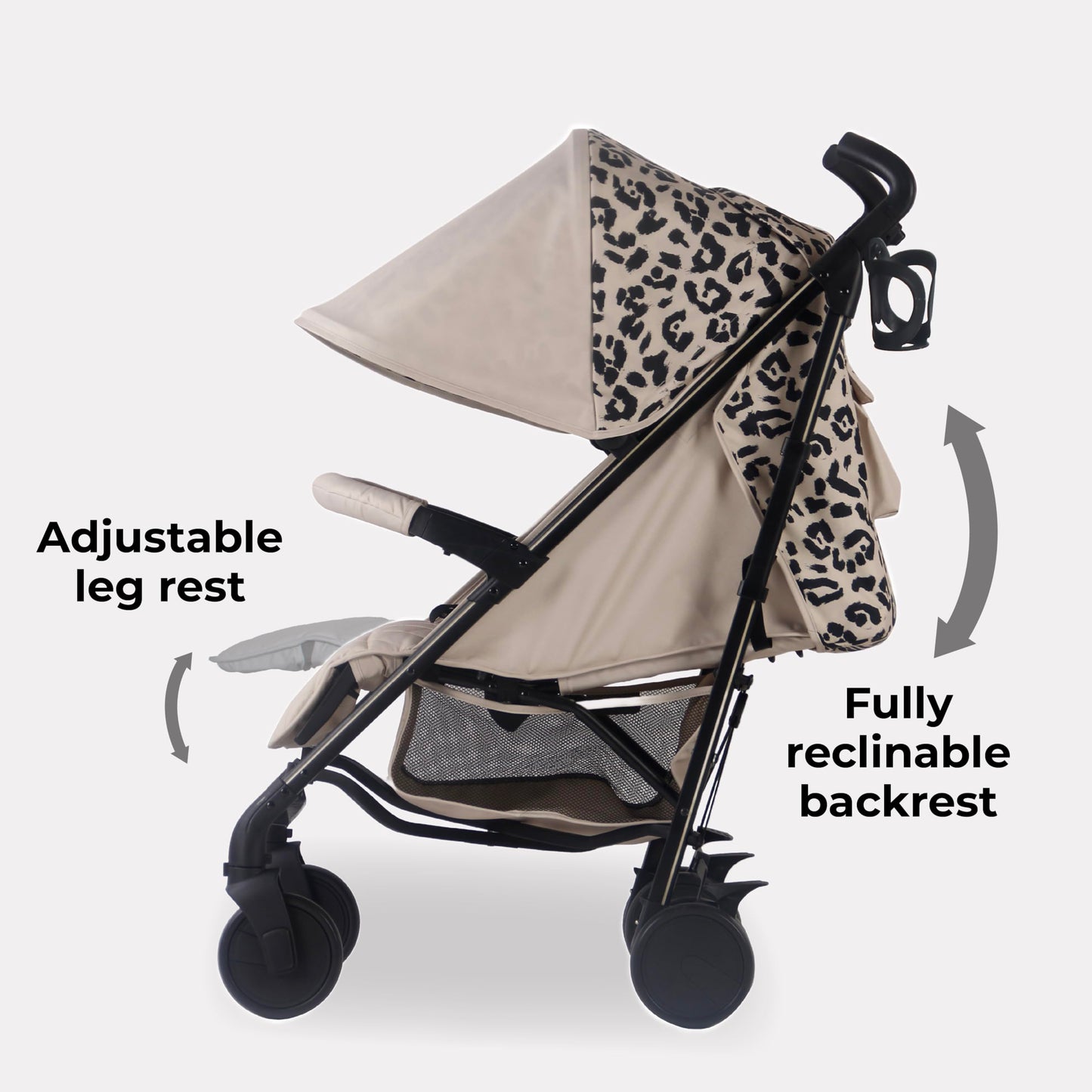 My Babiie MB51 Stroller – from Birth to 4 Years (22kg), Lightweight, Umbrella Fold, Travel Buggy for Toddlers, Pushchair Includes Footmuff, Cup Holder, Rain Cover - Blush Pink
